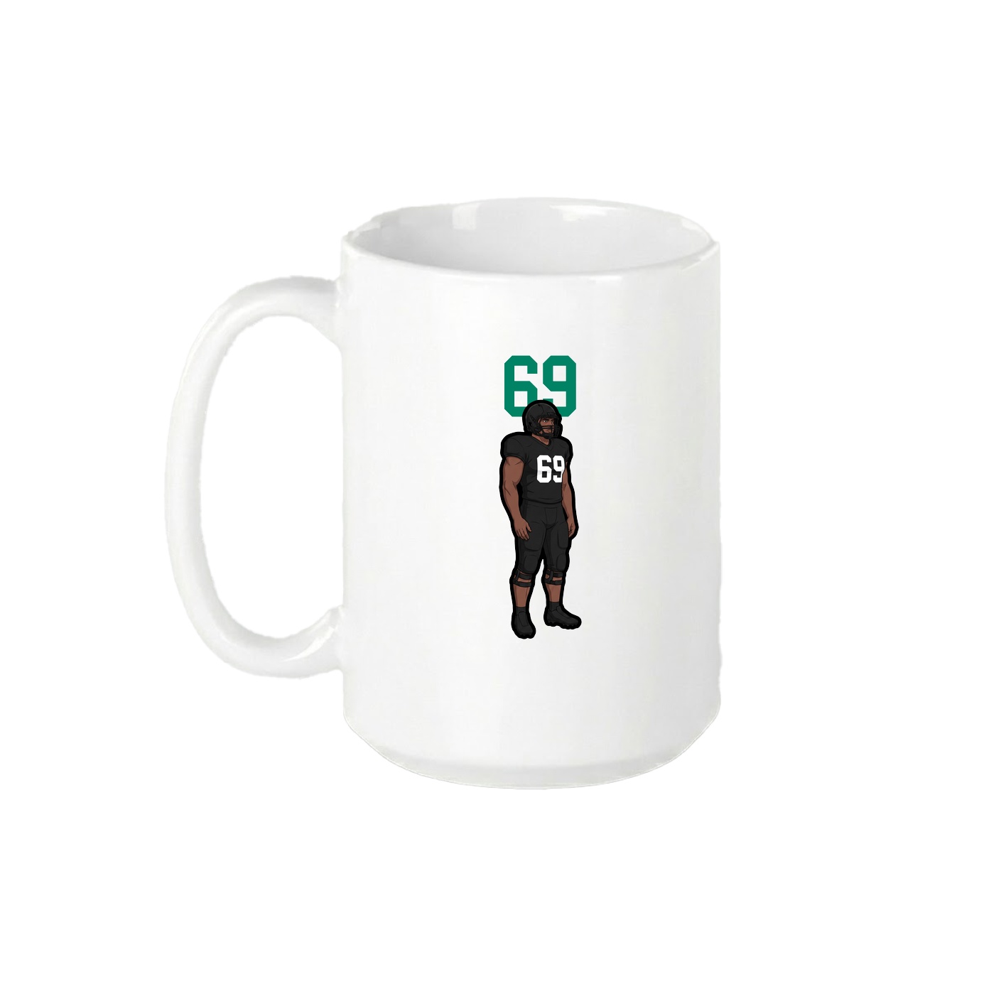 15oz Coffee Mug — Number Top in White