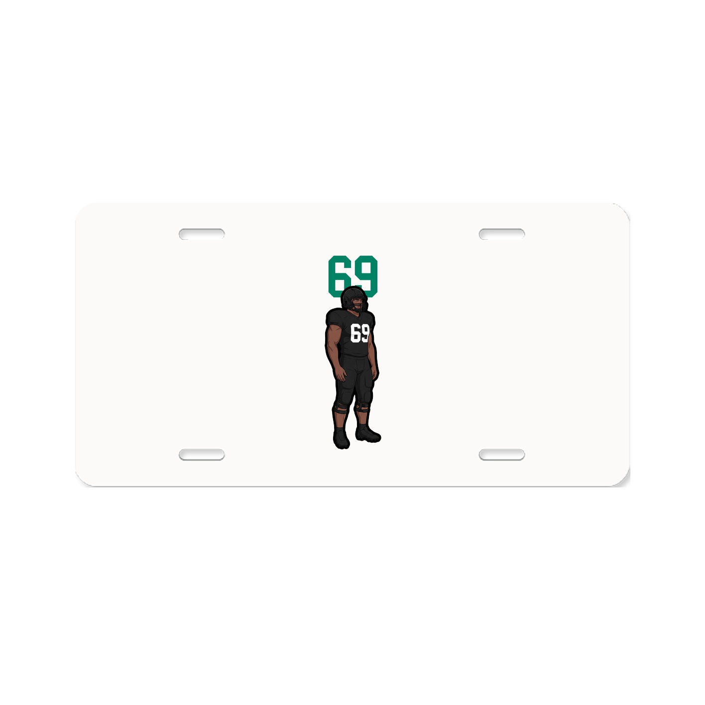 License Plate — Number Top in Classic