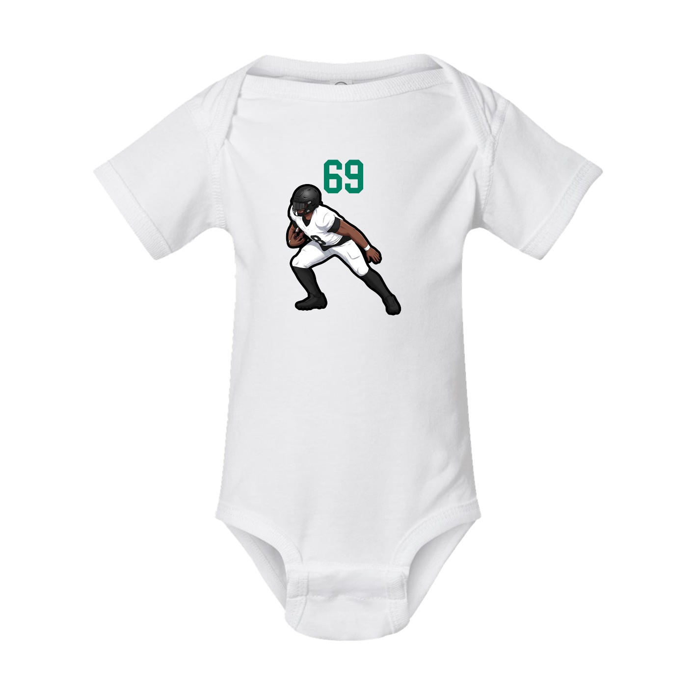 Baby Onesie — Number Top in White