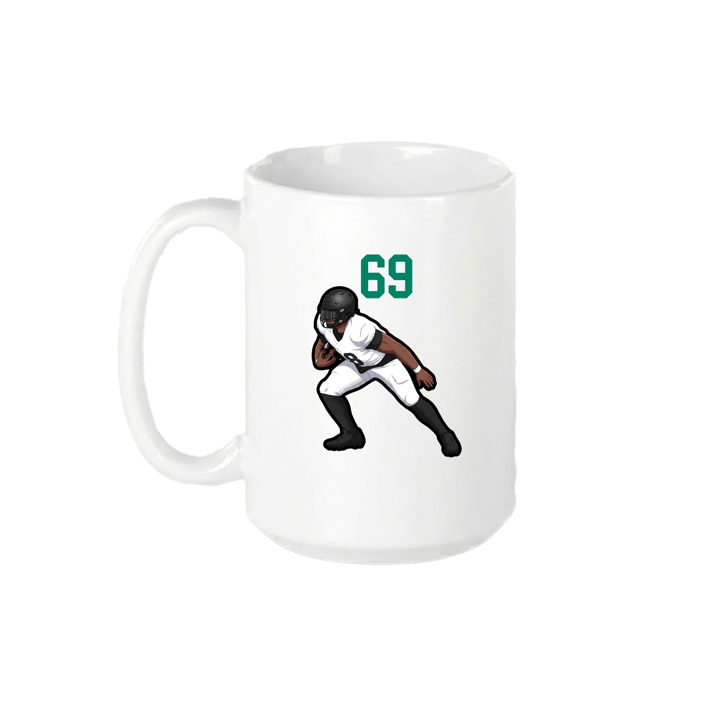 15oz Coffee Mug — Number Top in White