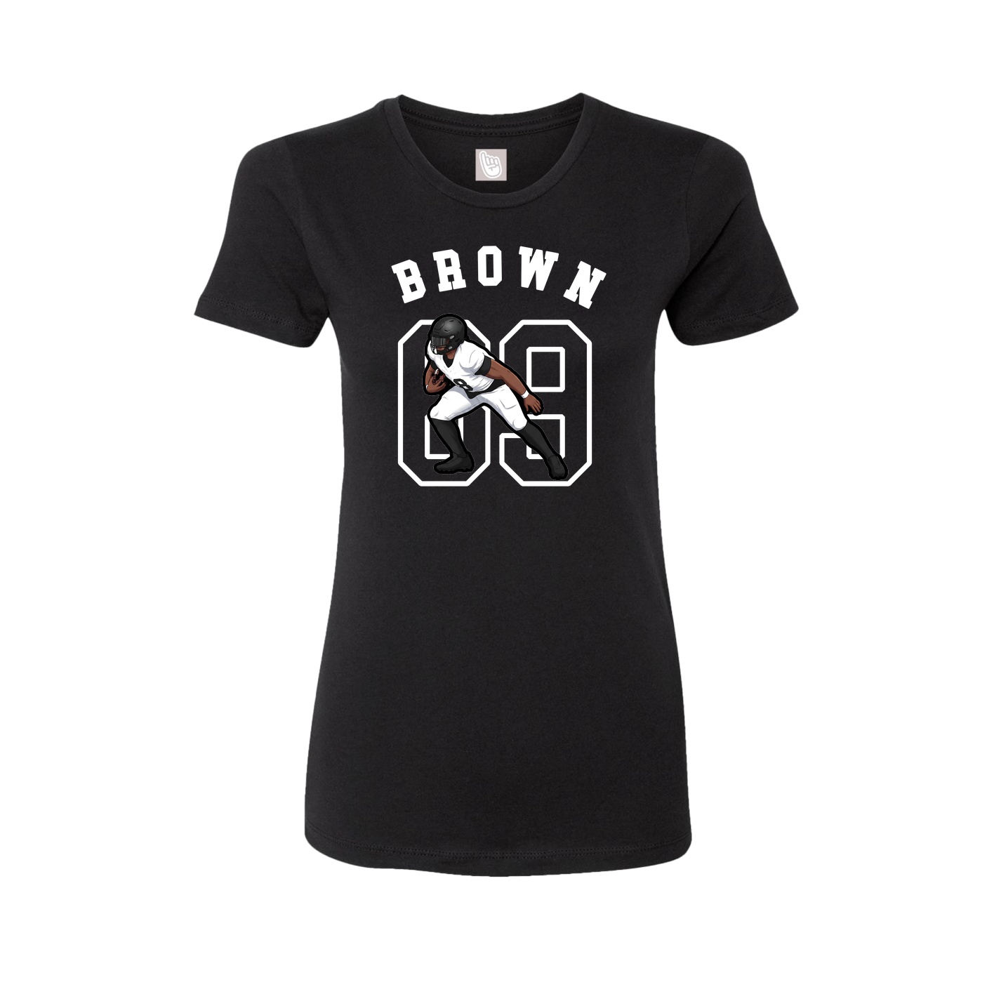 Fitted Women's Tee — Shirsey Arch in Black