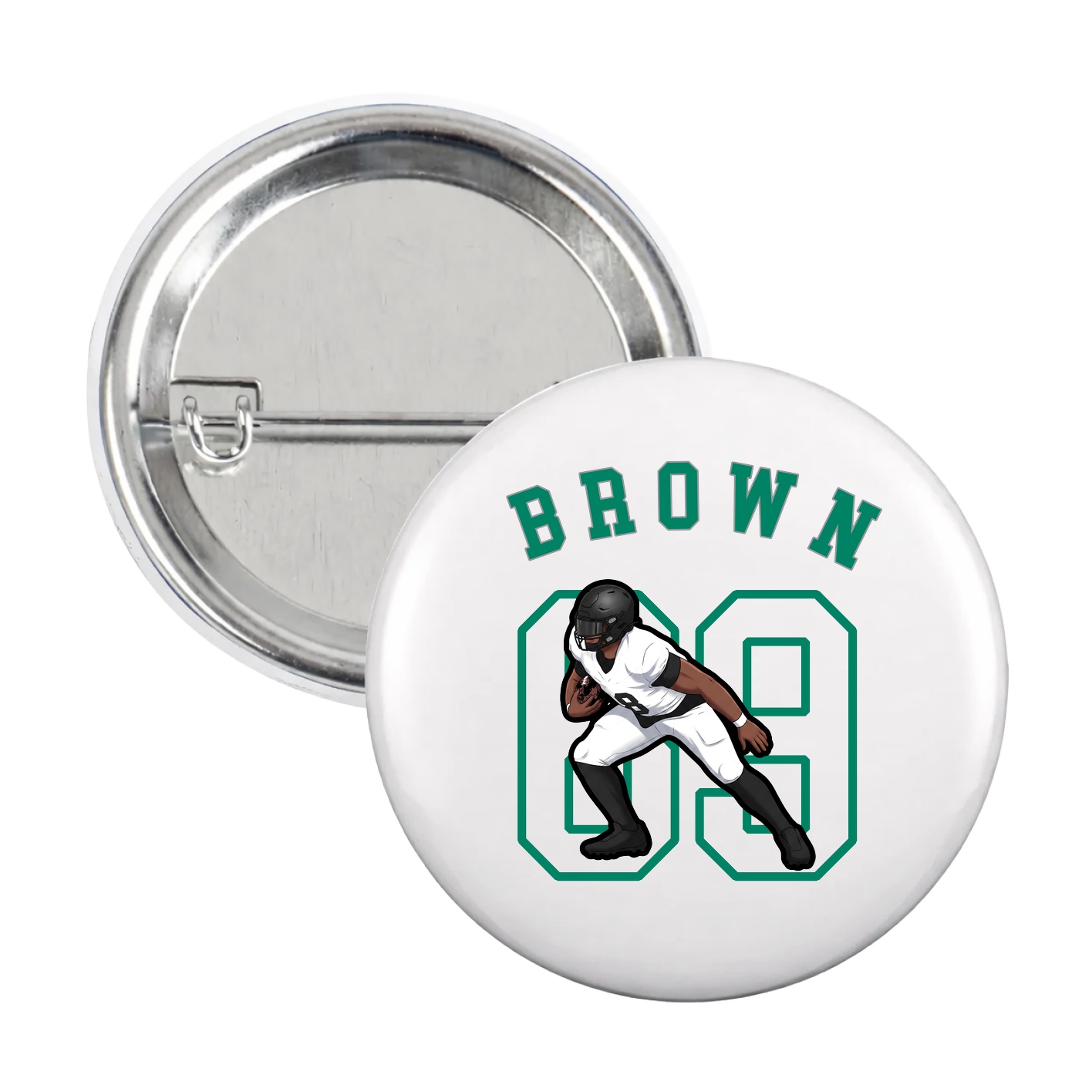 Game Day Button — Shirsey Arch in White