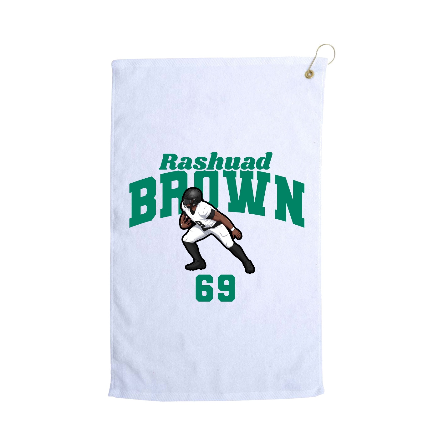 Golf Towel — Signature Arch in White