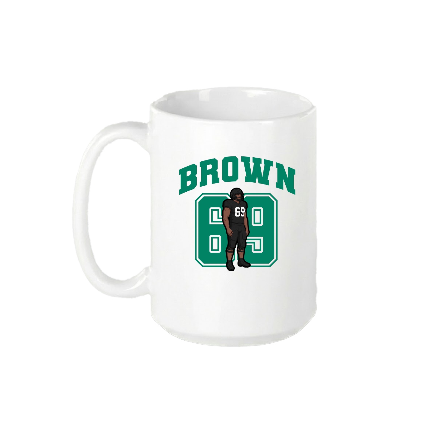 15oz Coffee Mug — Number in White