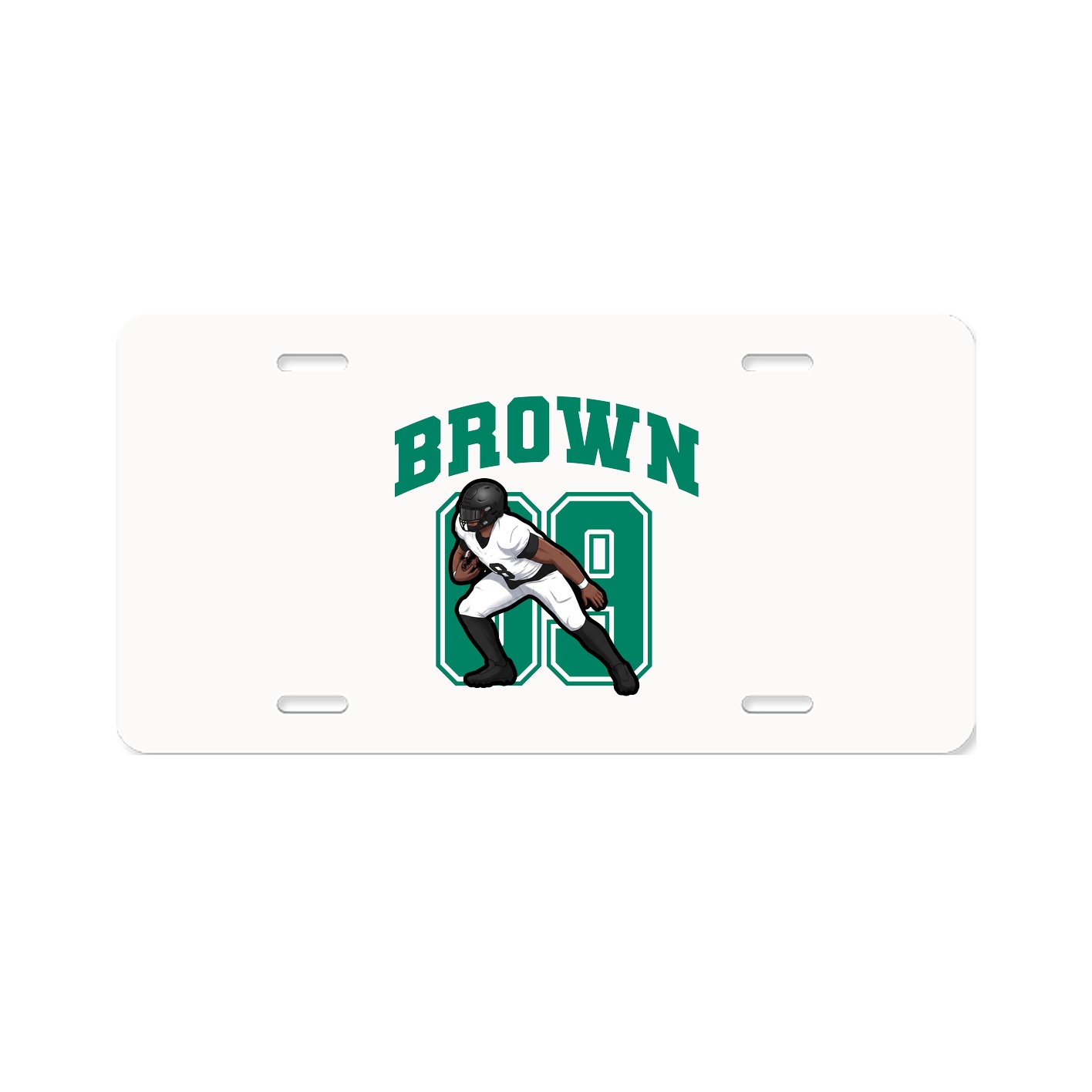 License Plate — Number in Classic