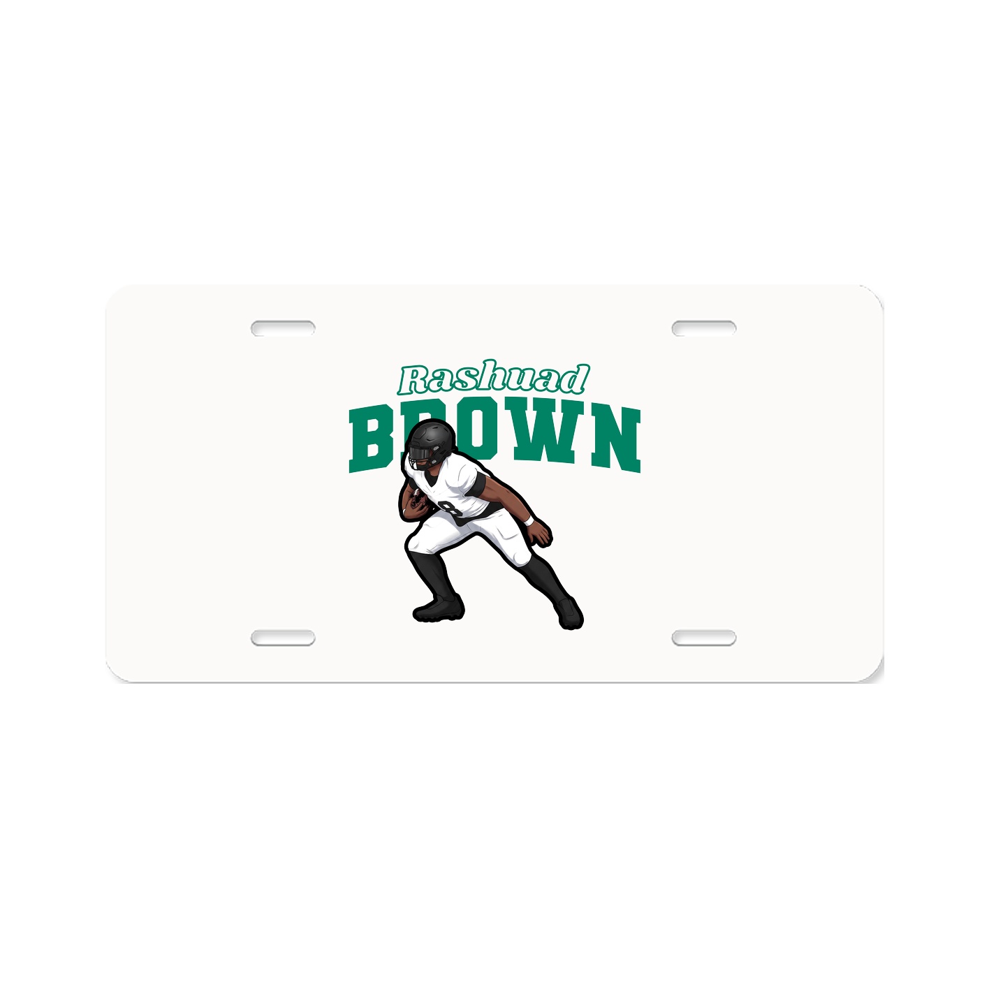 License Plate — Name Arch in Classic