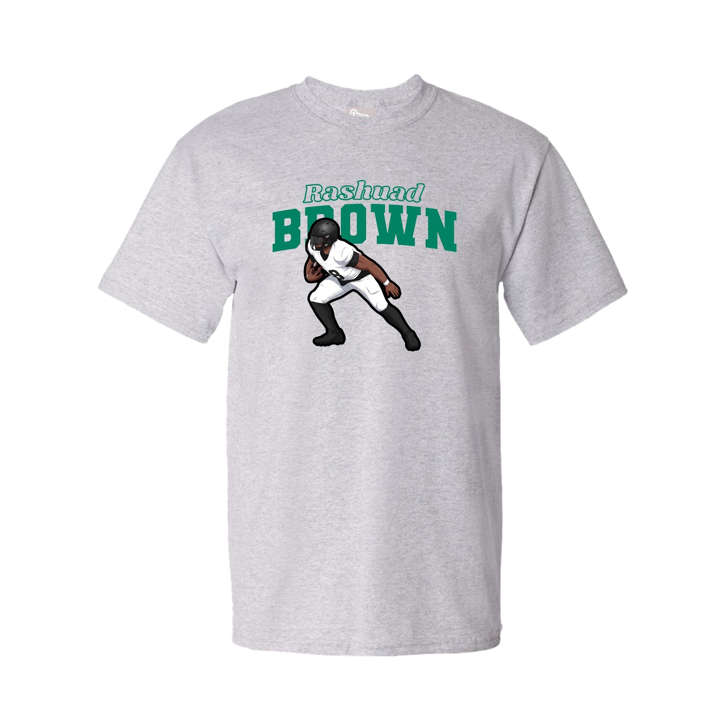 Youth Tee — Name Arch in Grey