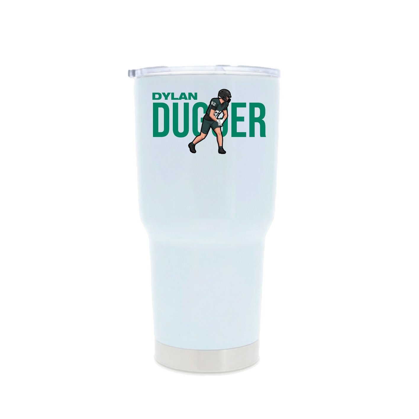 30oz Stainless Steel Tumbler — Player Name in White