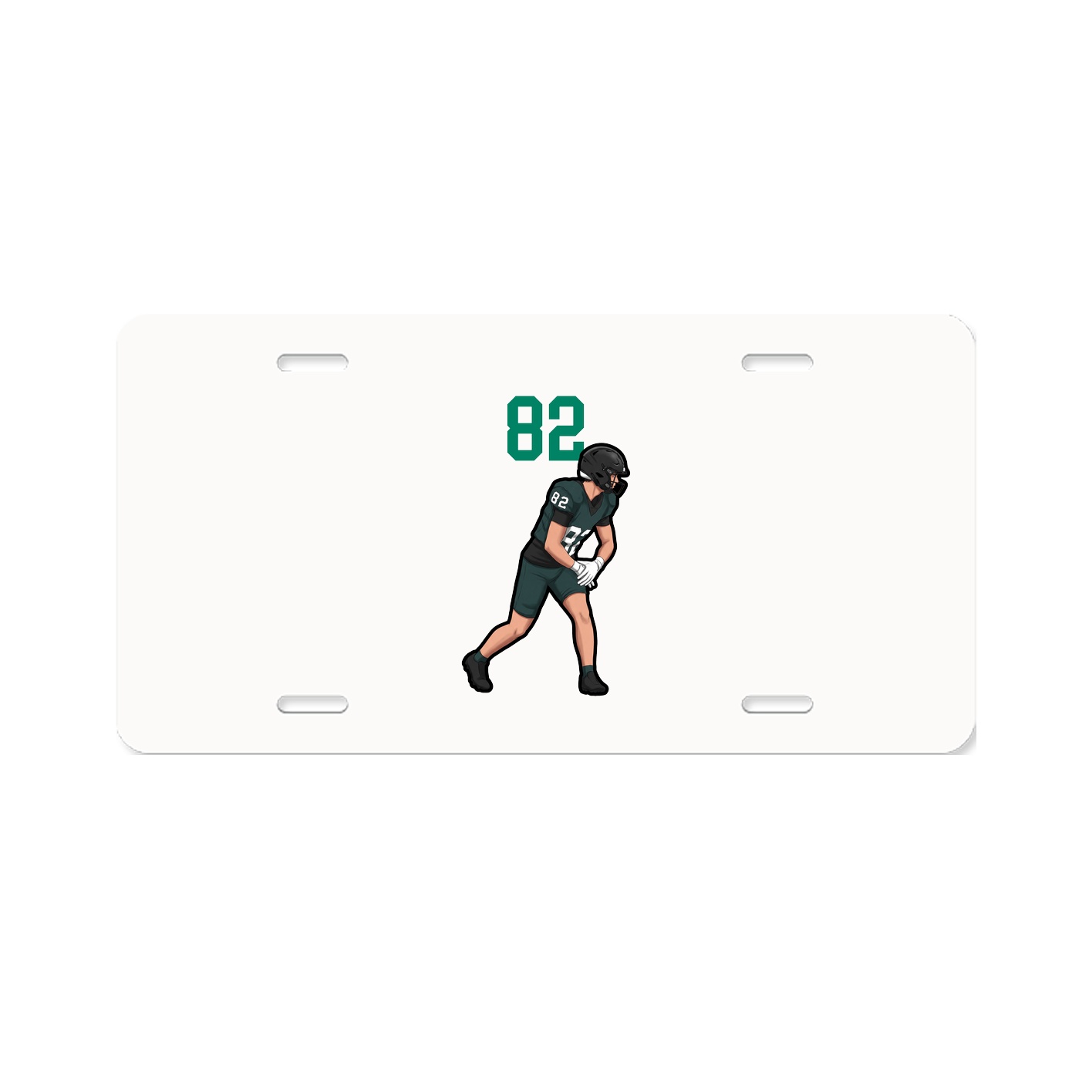 License Plate — Number Top in Classic
