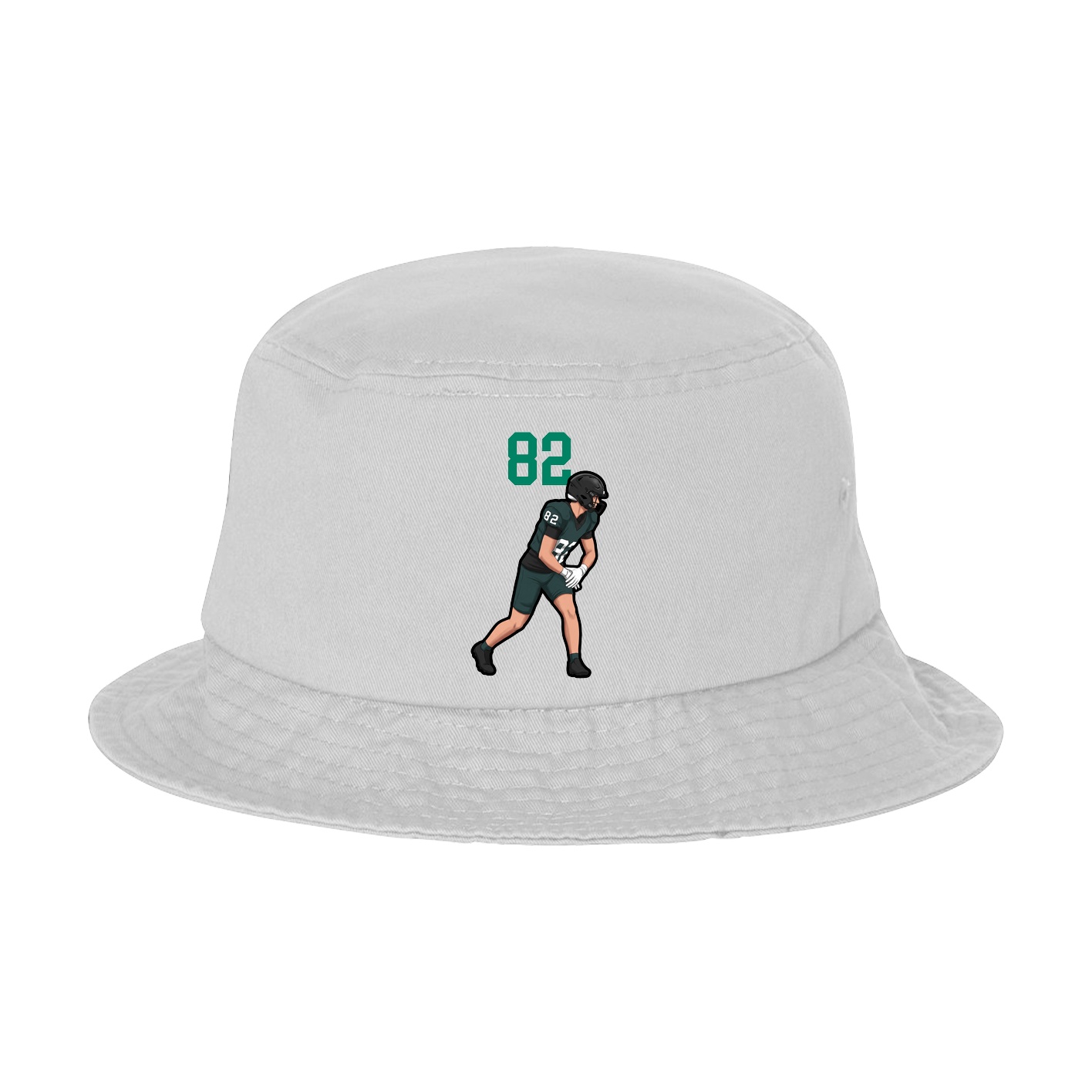 Bucket Cap — Number Top in White
