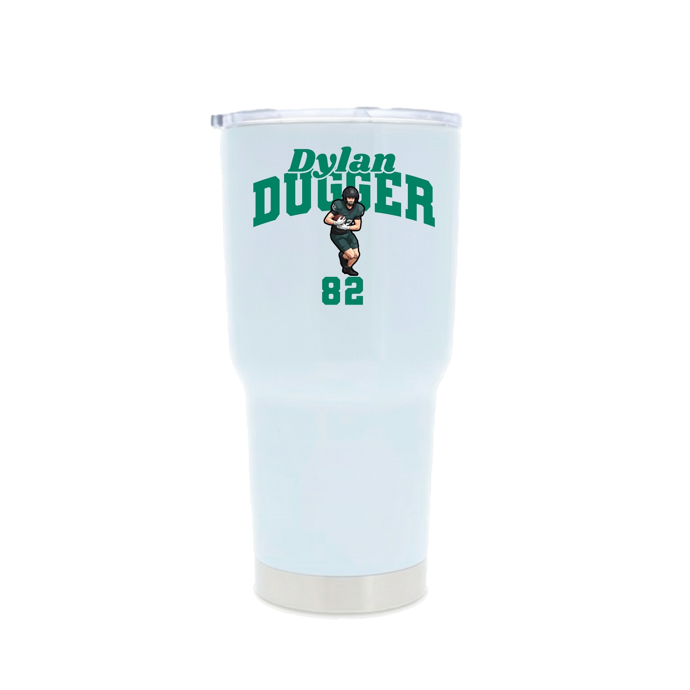 30oz Stainless Steel Tumbler — Signature Arch in White