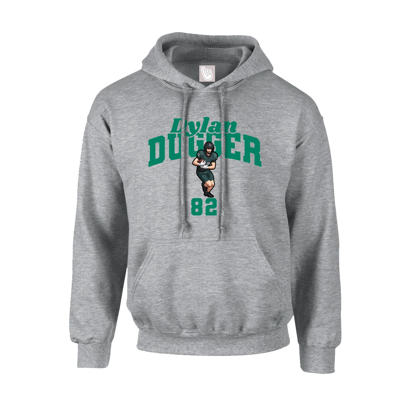 Hoodie — Signature Arch in Grey