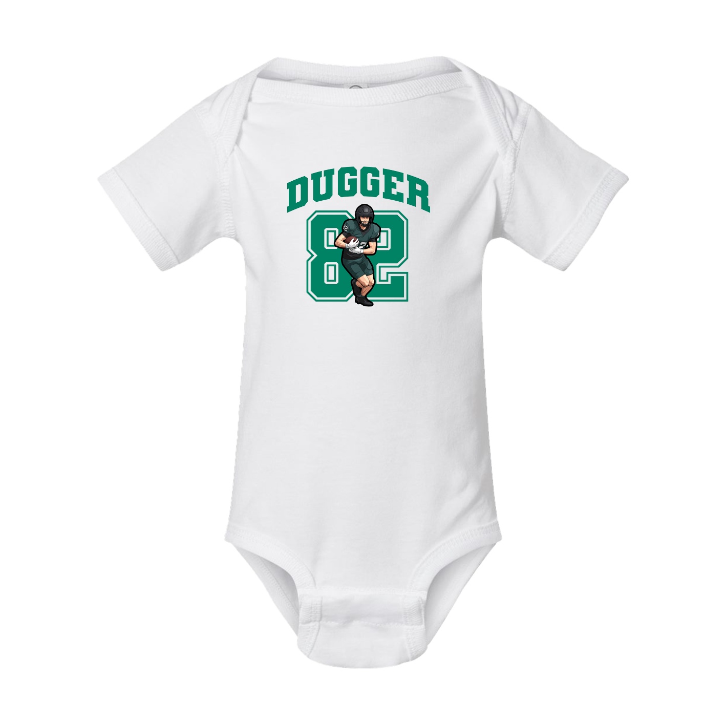 Baby Onesie — Number in White