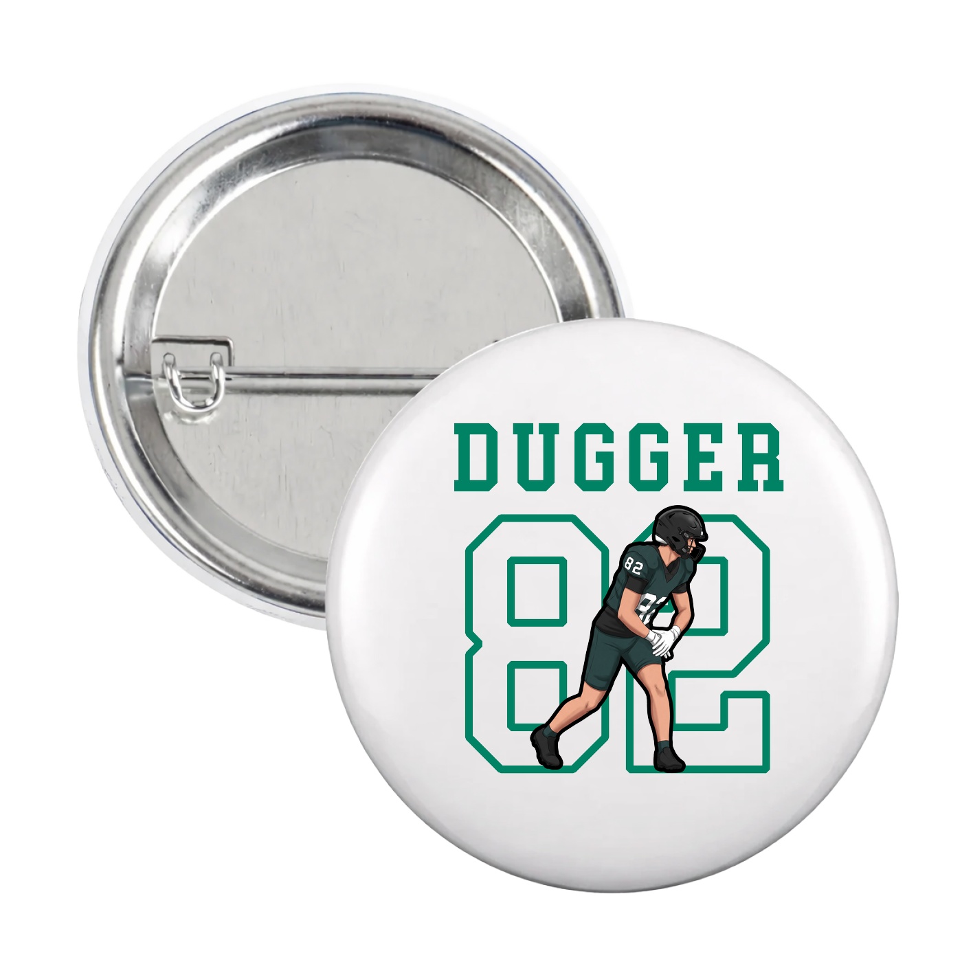 Game Day Button — Shirsey in White