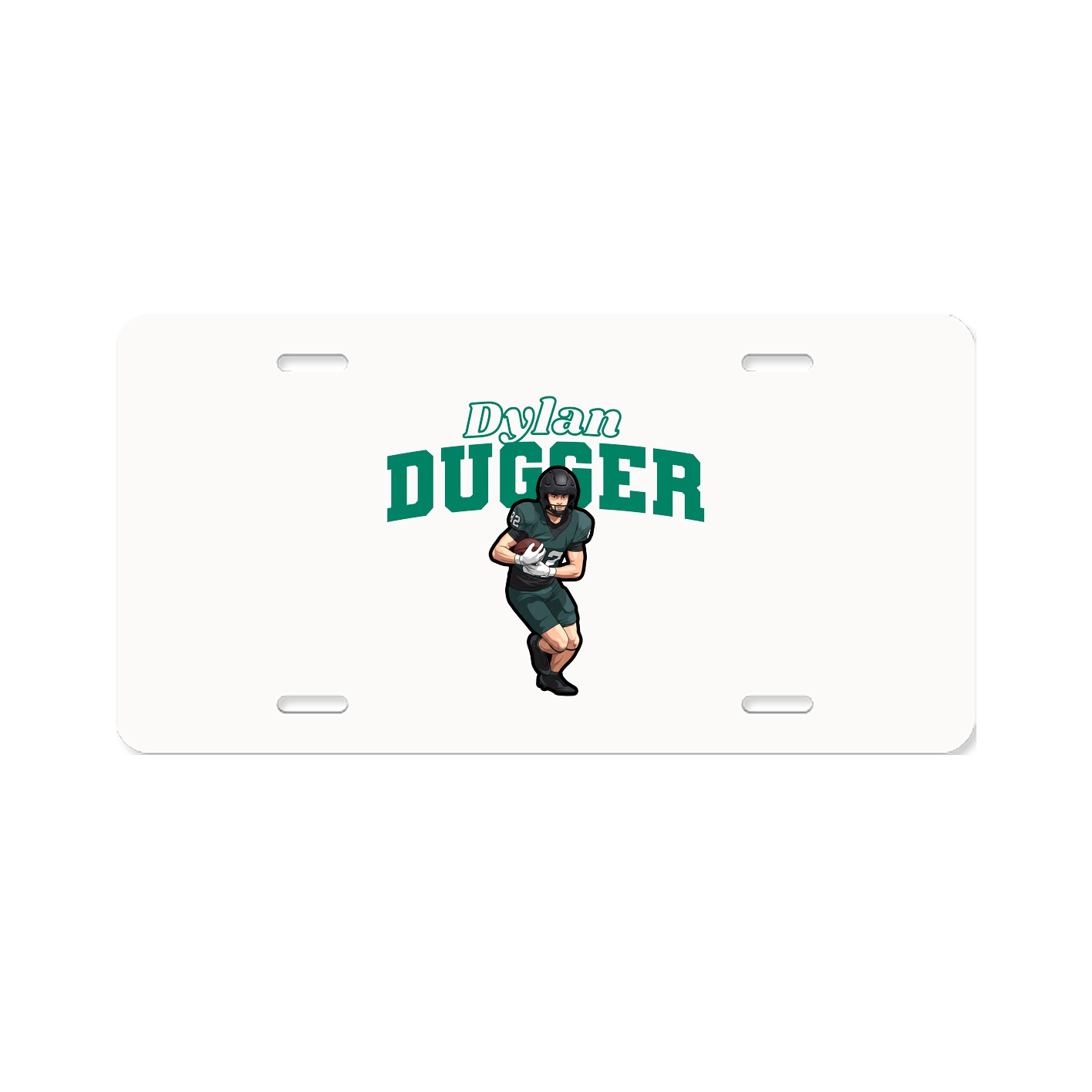 License Plate — Name Arch in Classic
