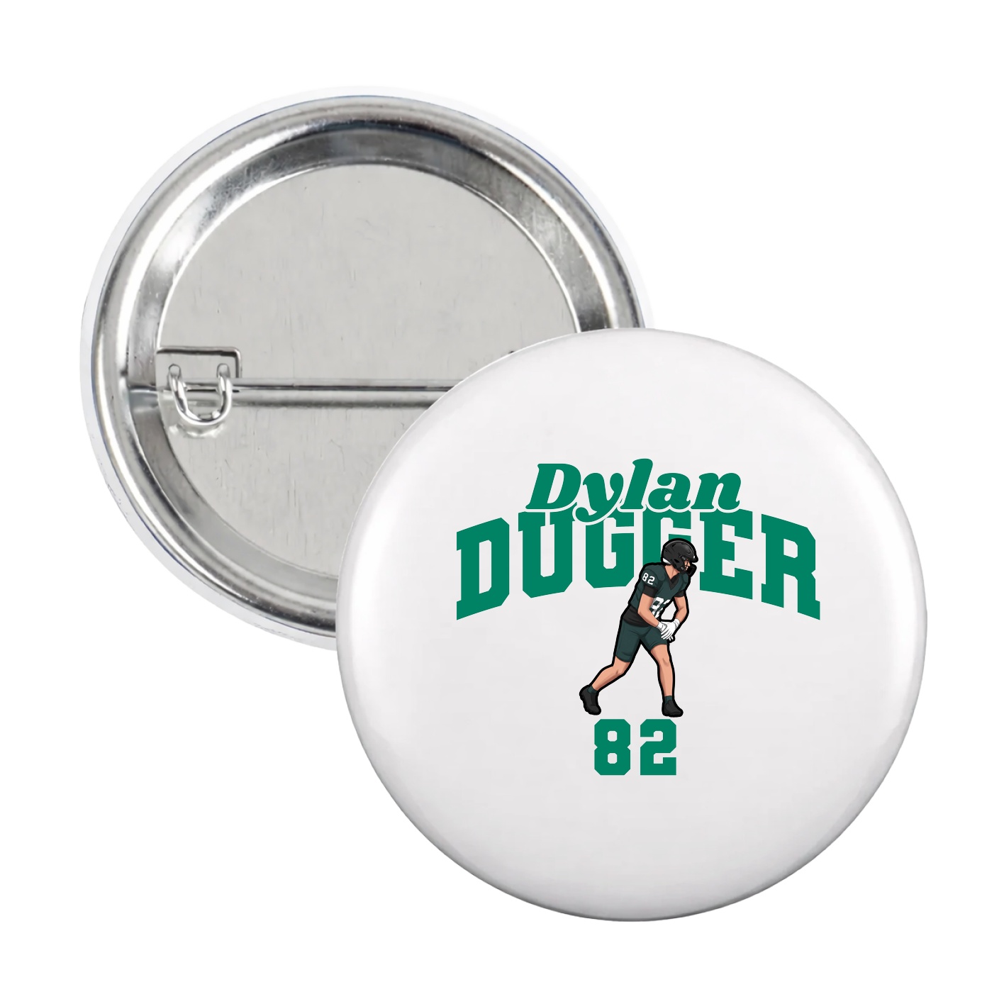 Game Day Button — Signature Arch in White