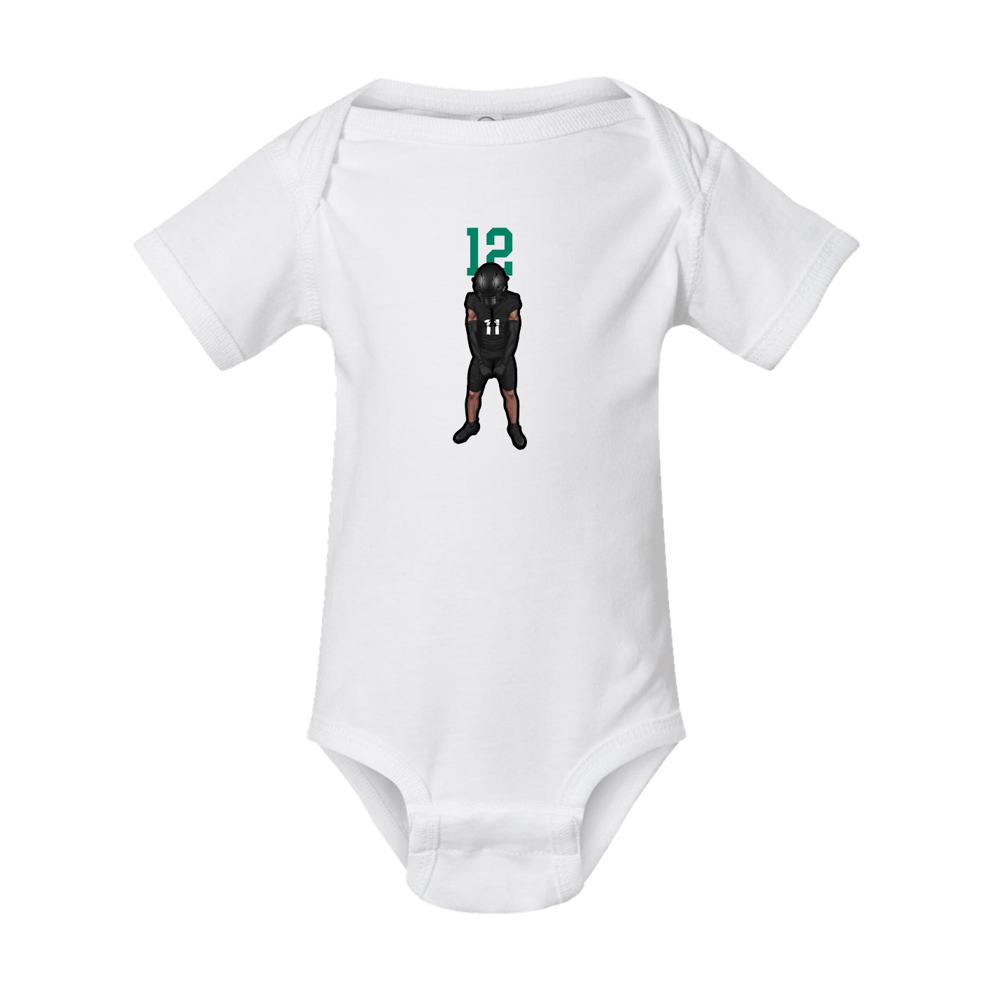 Baby Onesie — Number Top in White