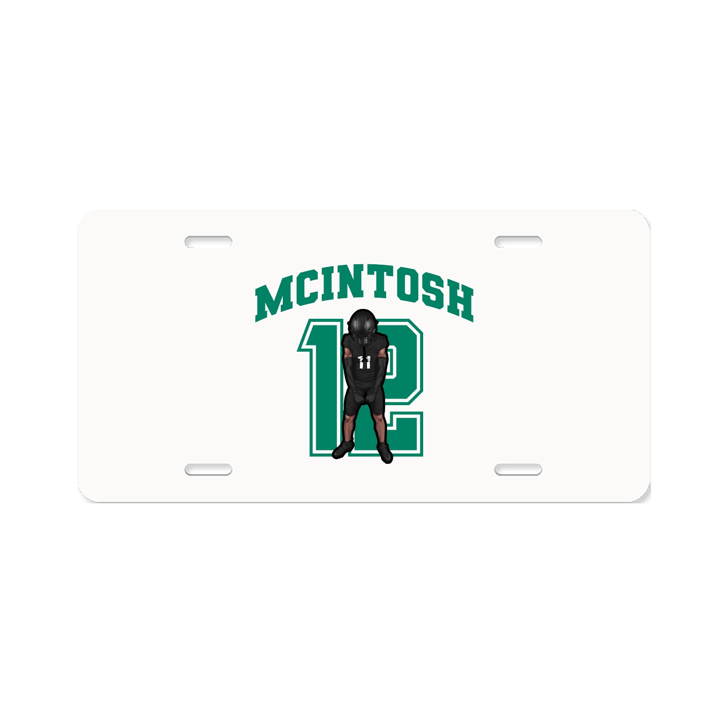 License Plate — Number in Classic