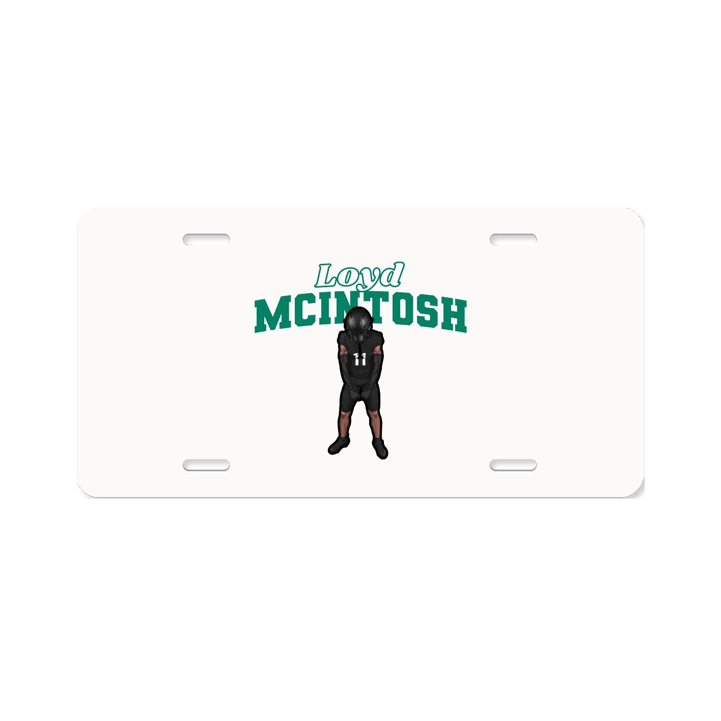 License Plate — Name Arch in Classic