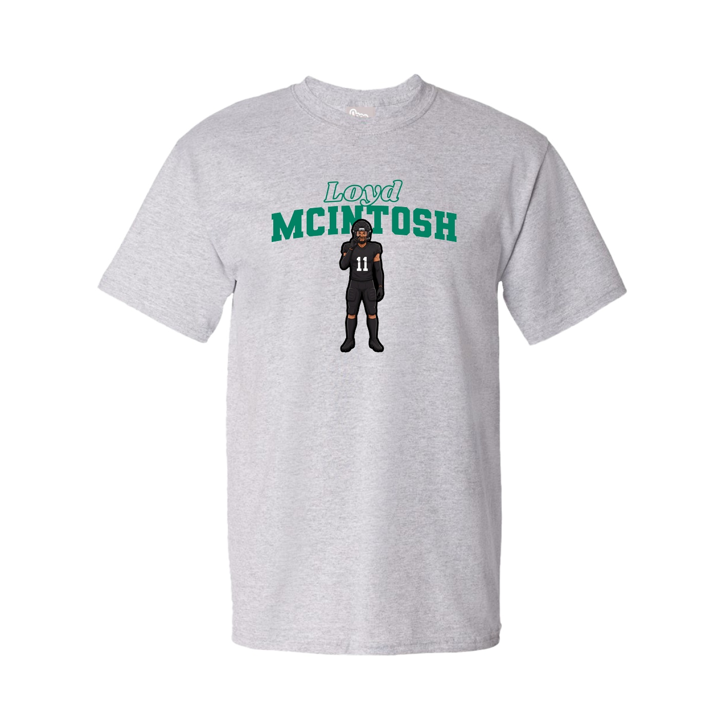 Youth Tee — Name Arch in Grey