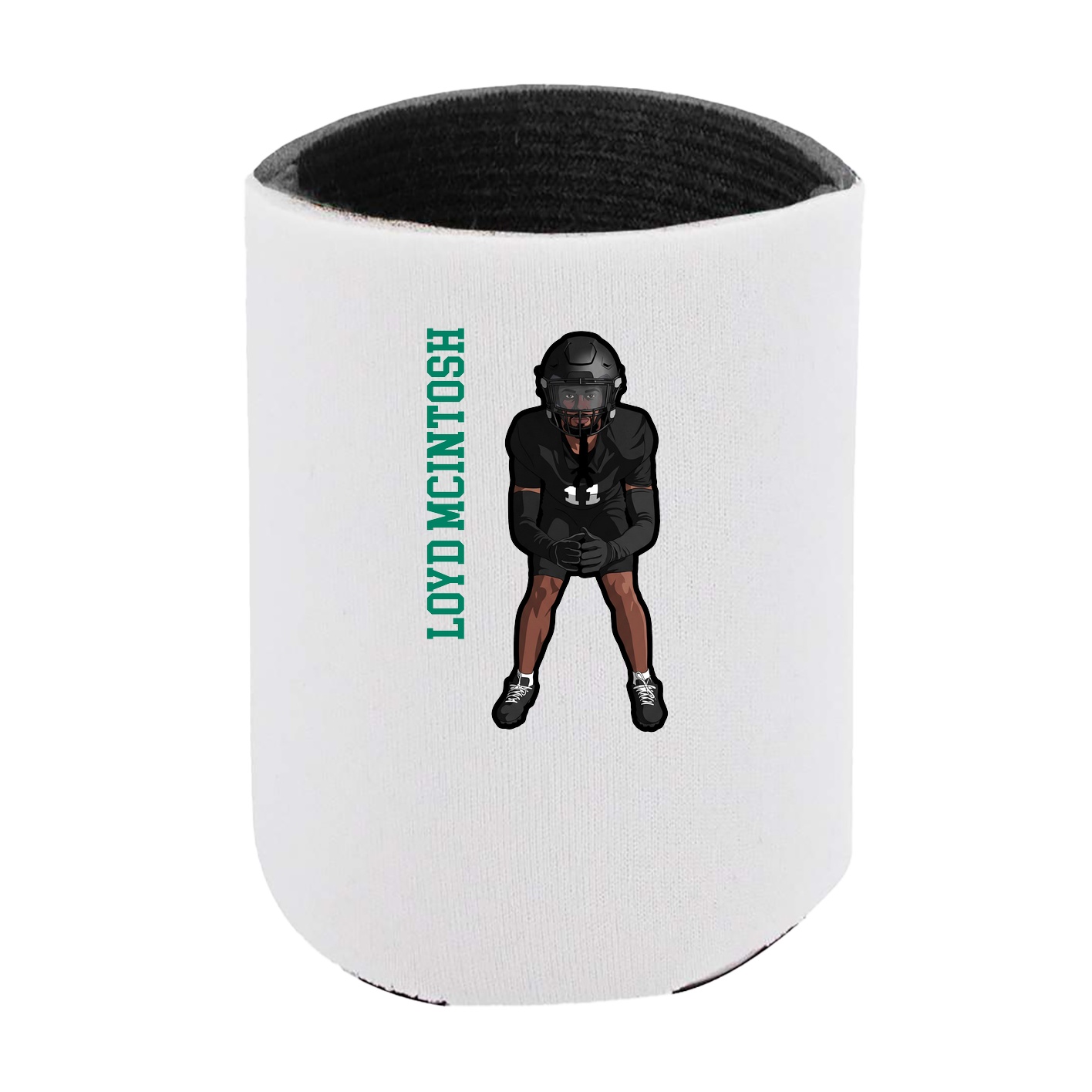 Can Holder — Name Vertical in White