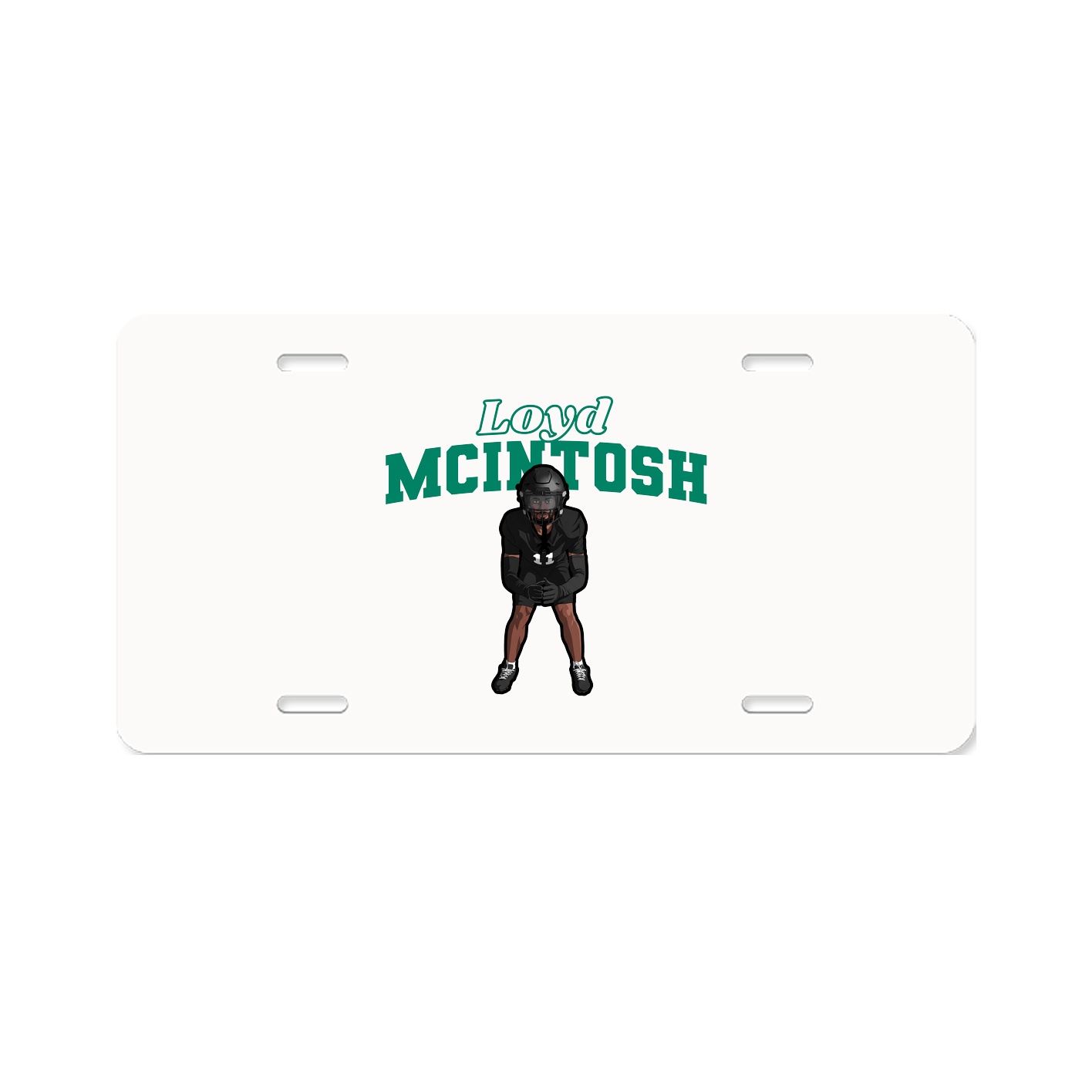 License Plate — Name Arch in Classic
