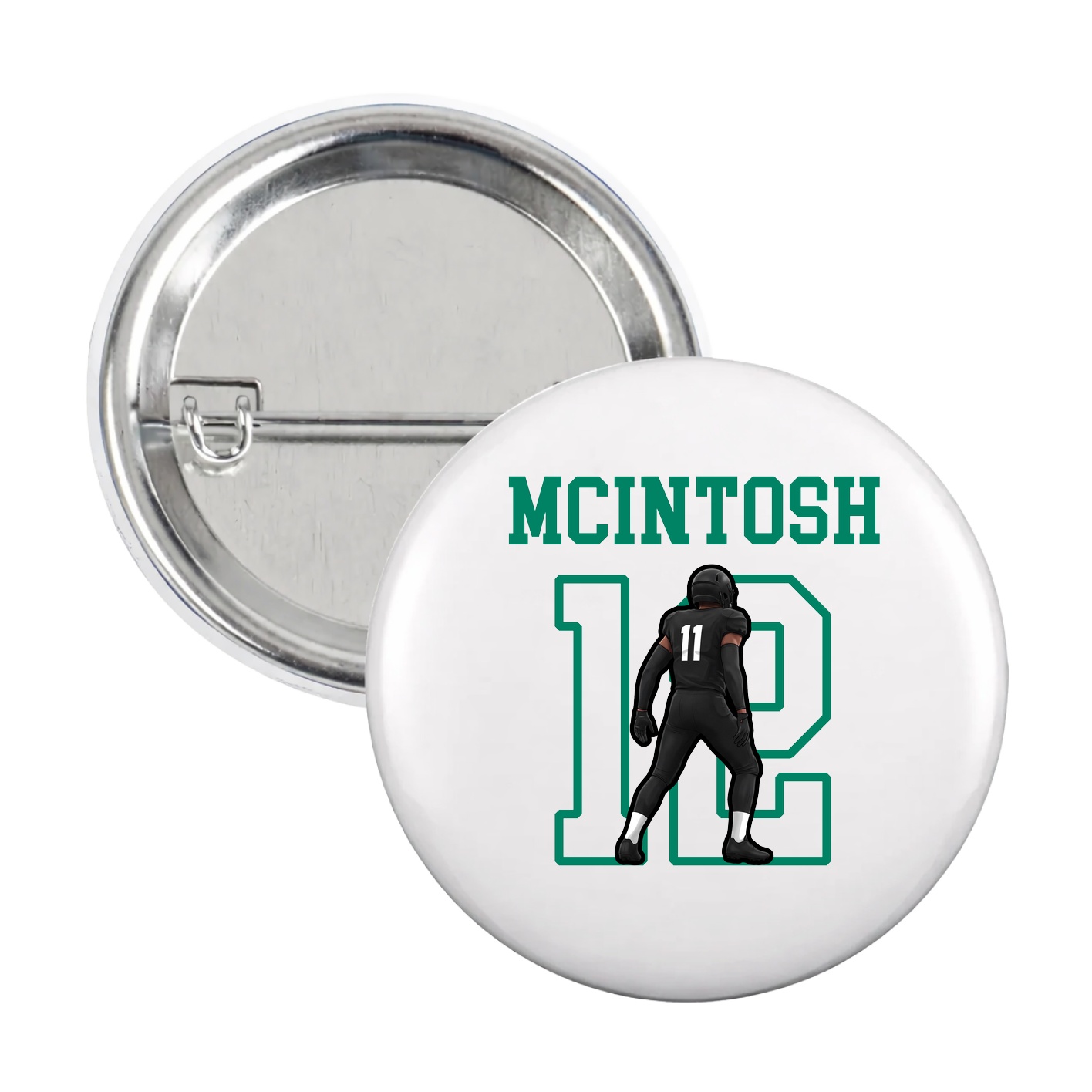 Game Day Button — Shirsey in White