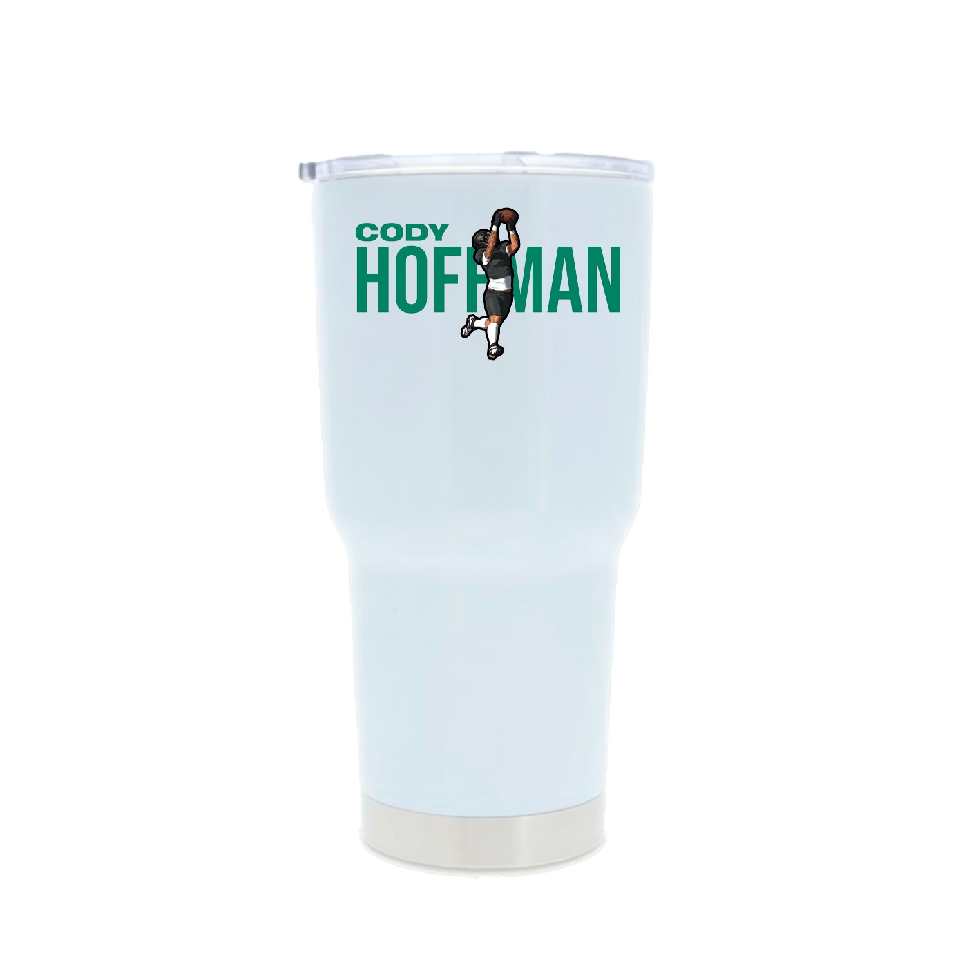 30oz Stainless Steel Tumbler — Player Name in White