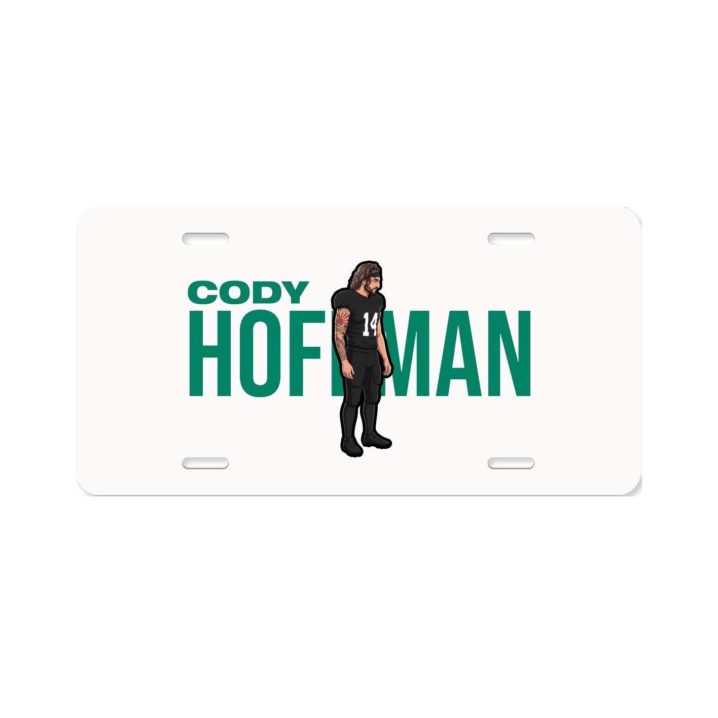 License Plate — Player Name in Classic