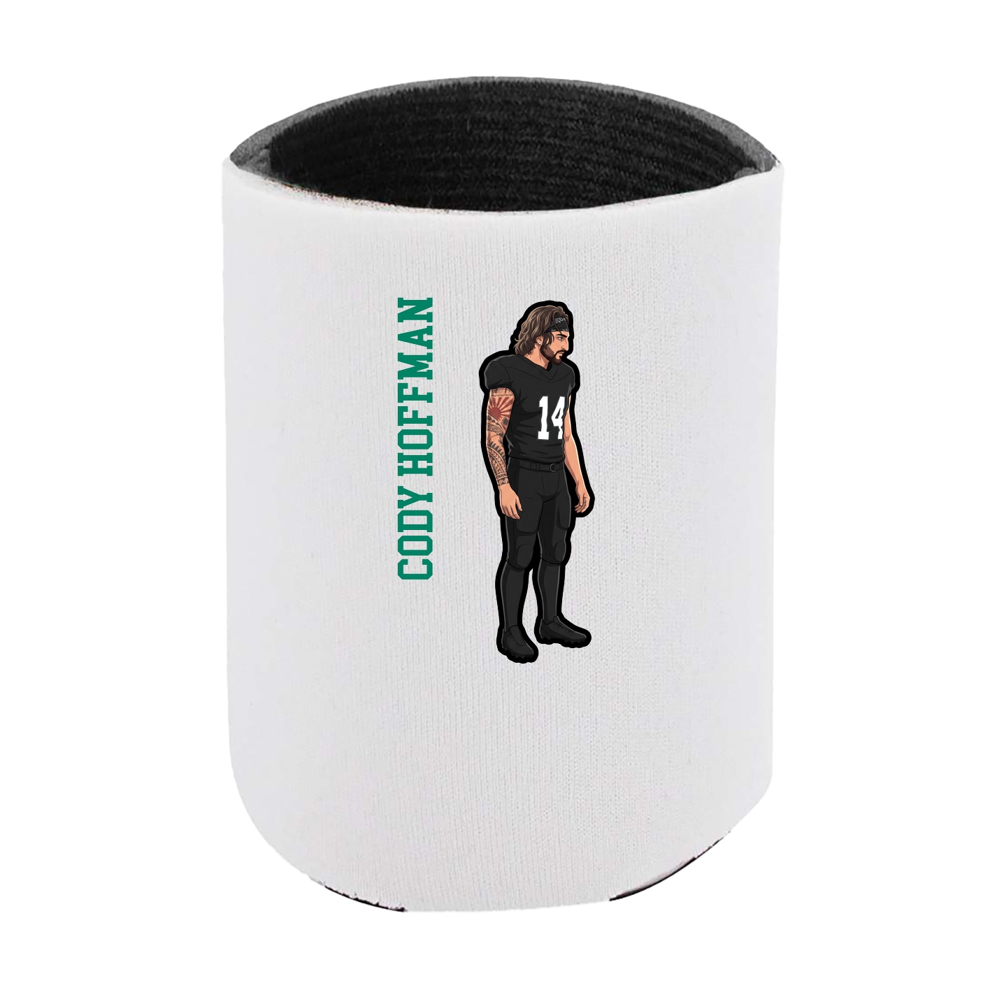 Can Holder — Name Vertical in White