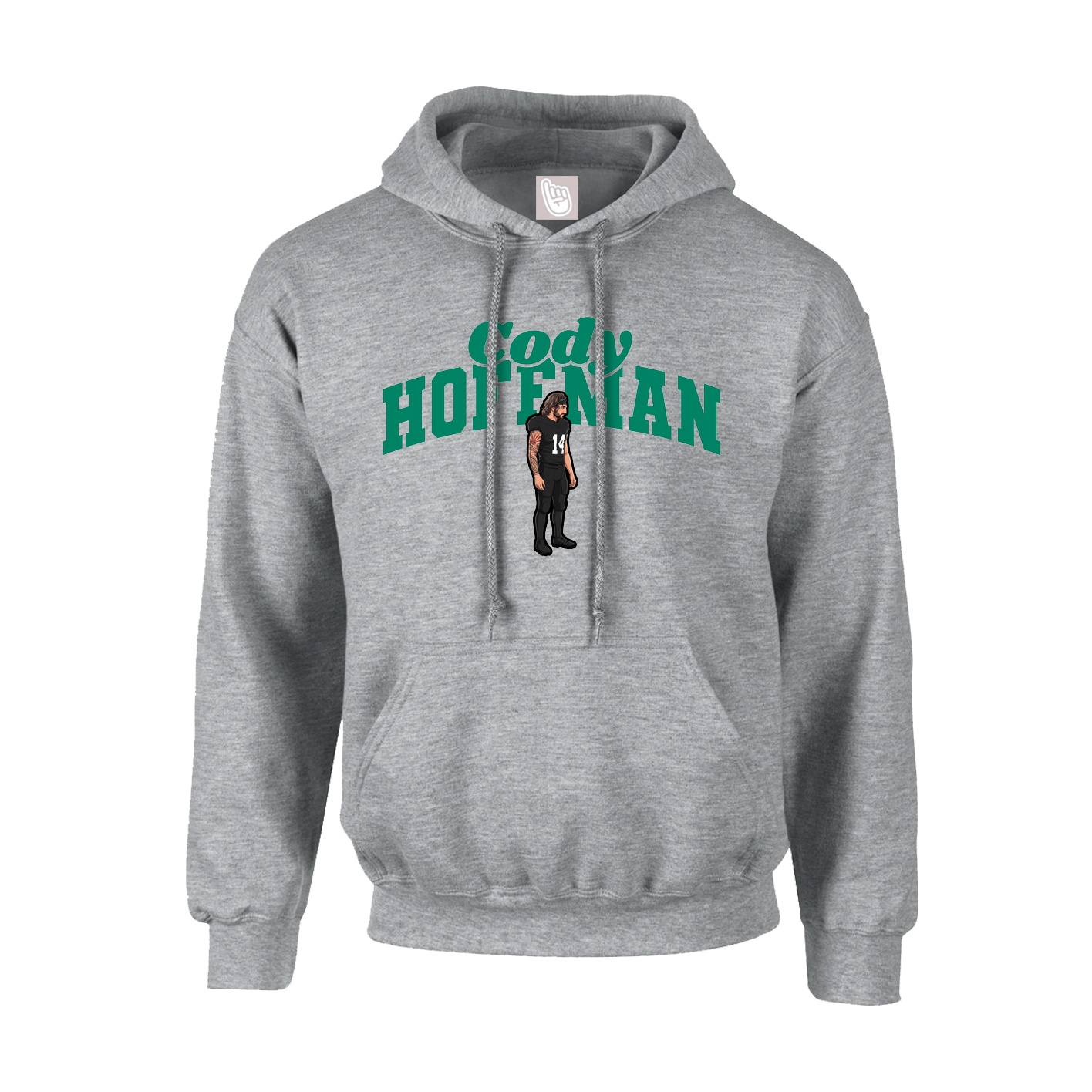 Hoodie — Signature Arch in Grey