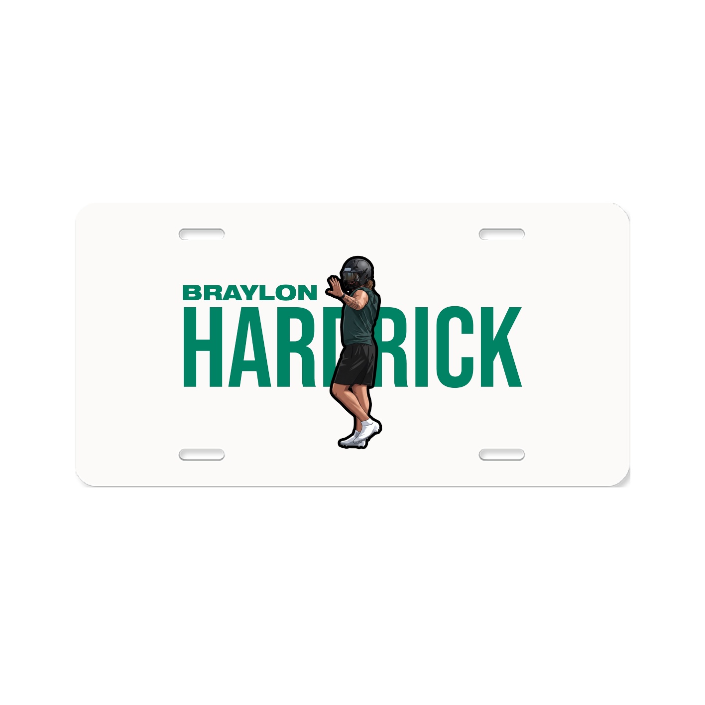 License Plate — Player Name in Classic