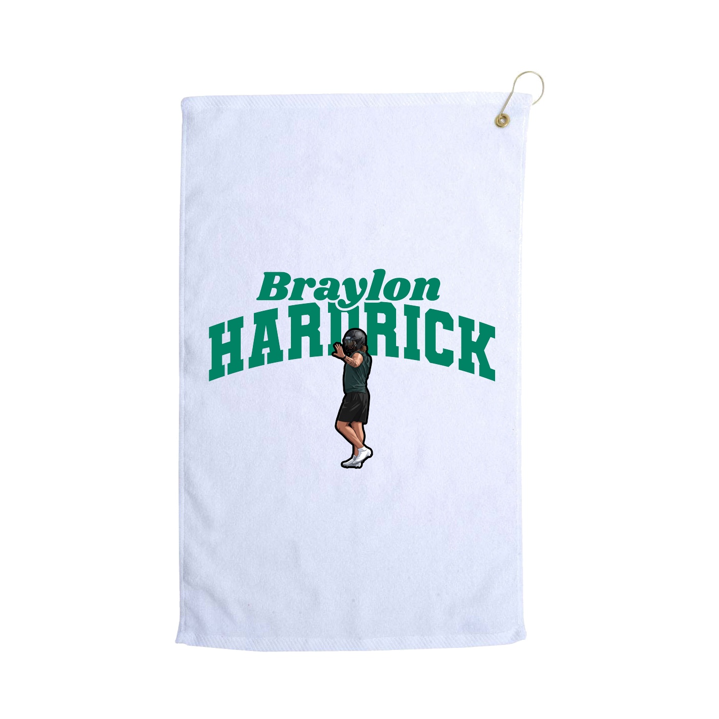 Golf Towel — Signature Arch in White