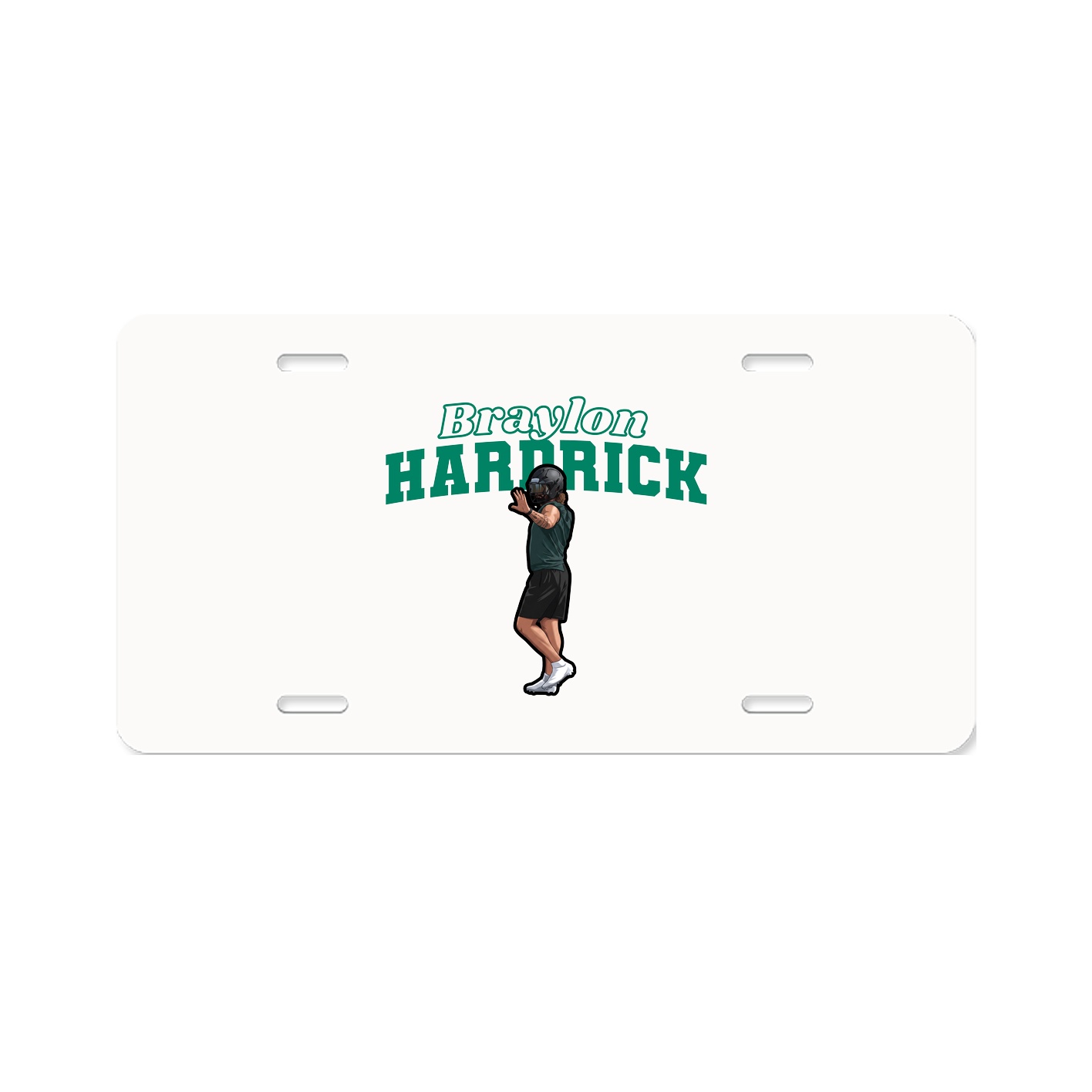 License Plate — Name Arch in Classic