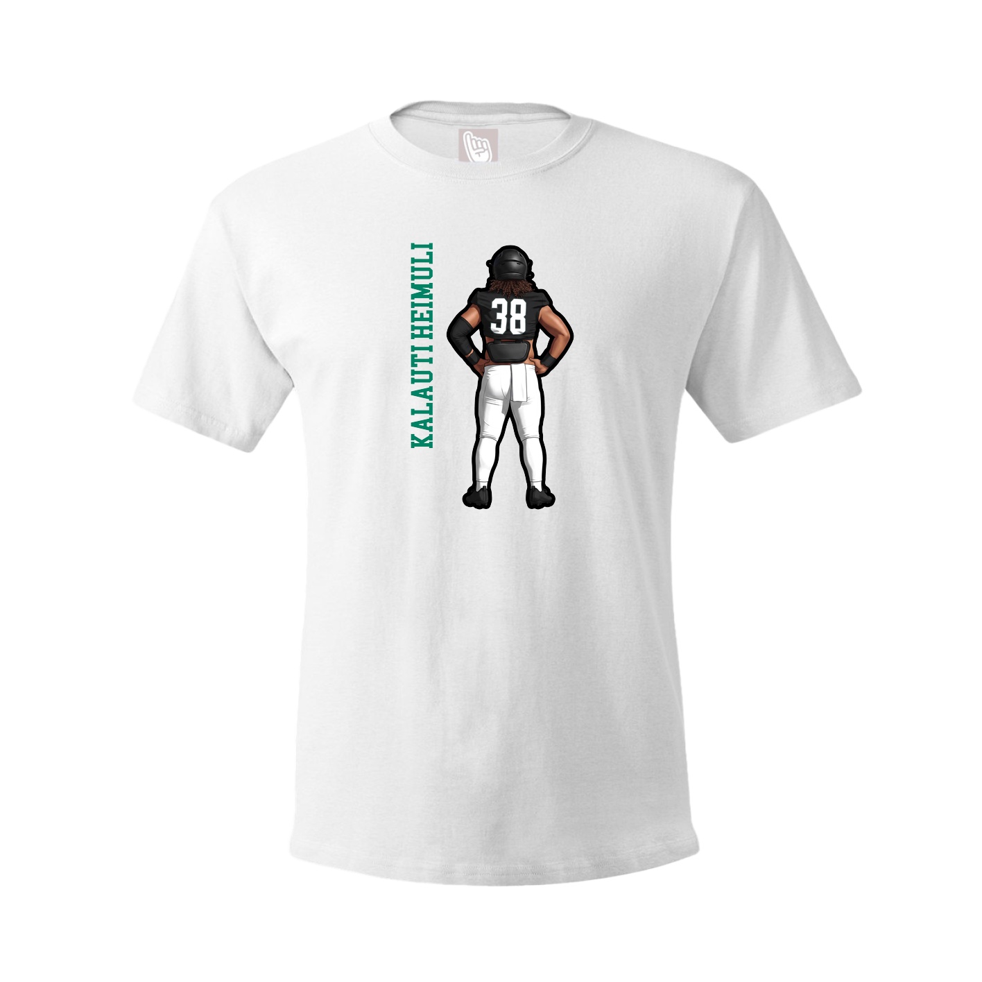 Tee — Name Vertical in White