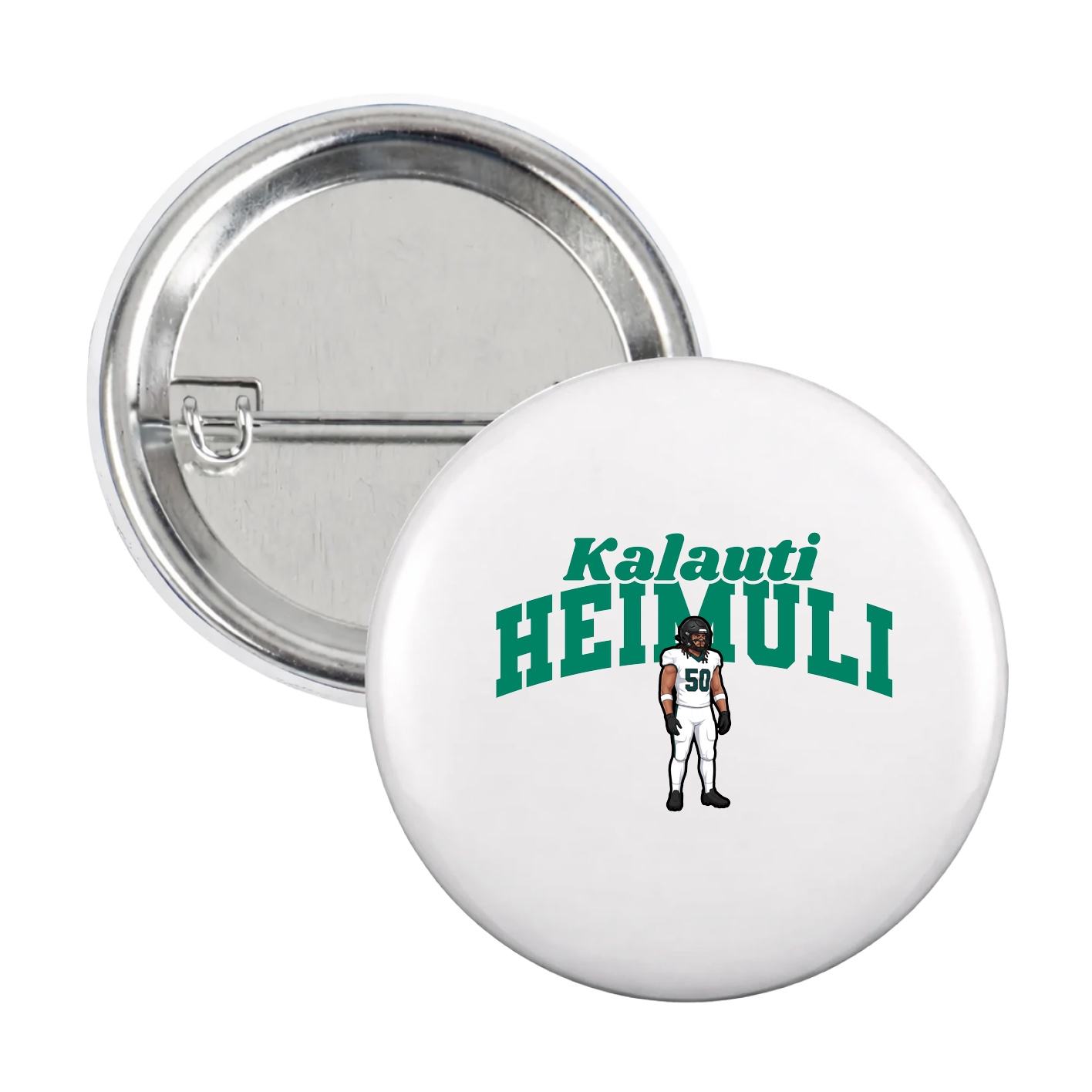 Game Day Button — Signature Arch in White