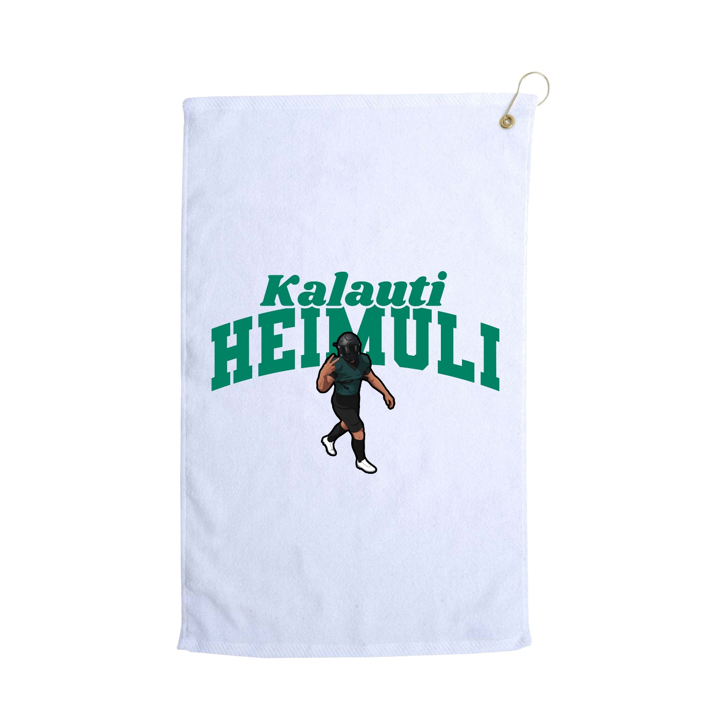 Golf Towel — Signature Arch in White