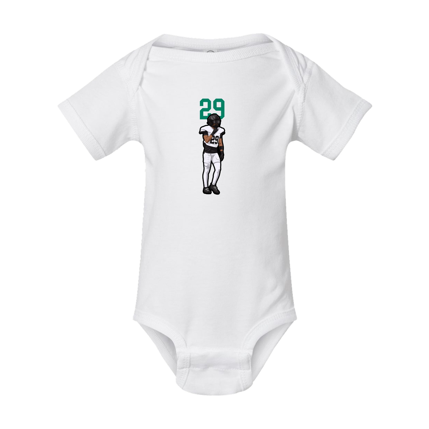 Baby Onesie — Number Top in White
