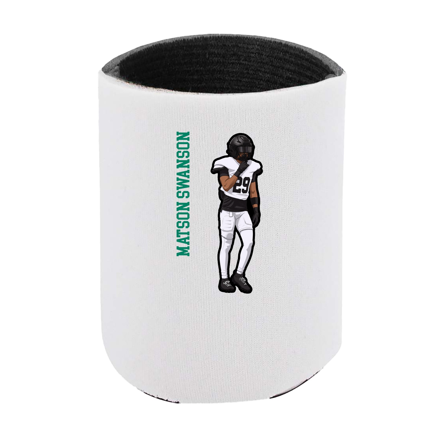 Can Holder — Name Vertical in White