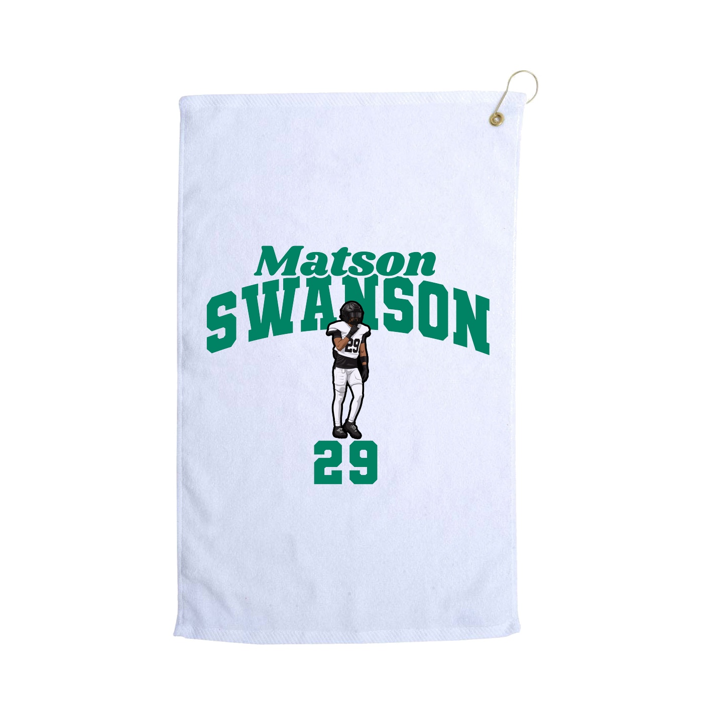 Golf Towel — Signature Arch in White
