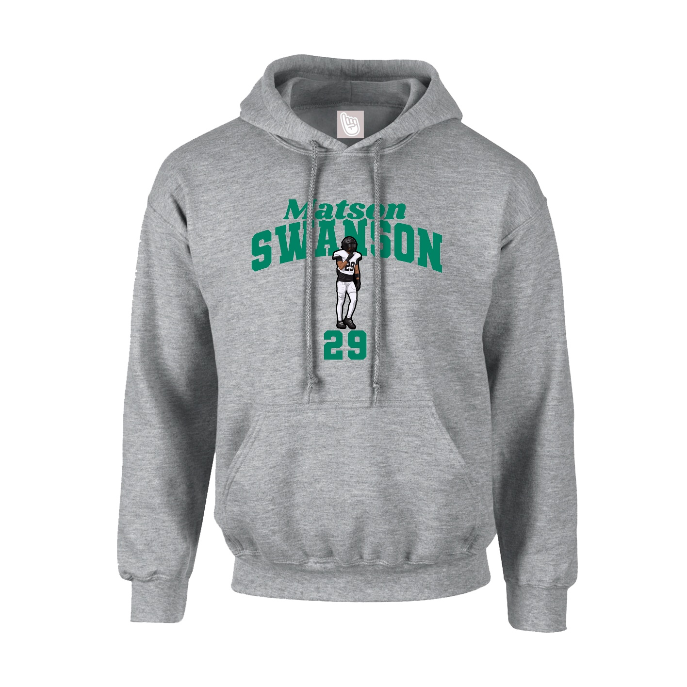 Hoodie — Signature Arch in Grey