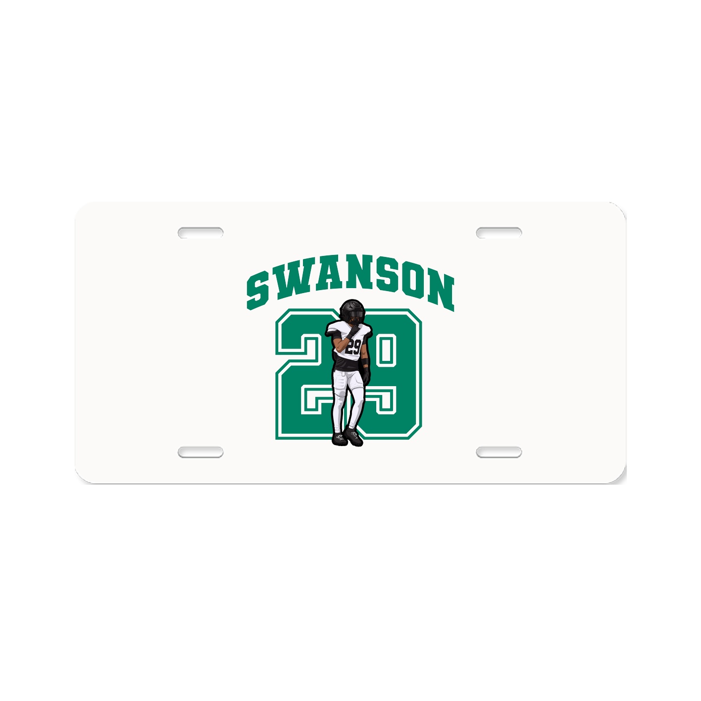 License Plate — Number in Classic