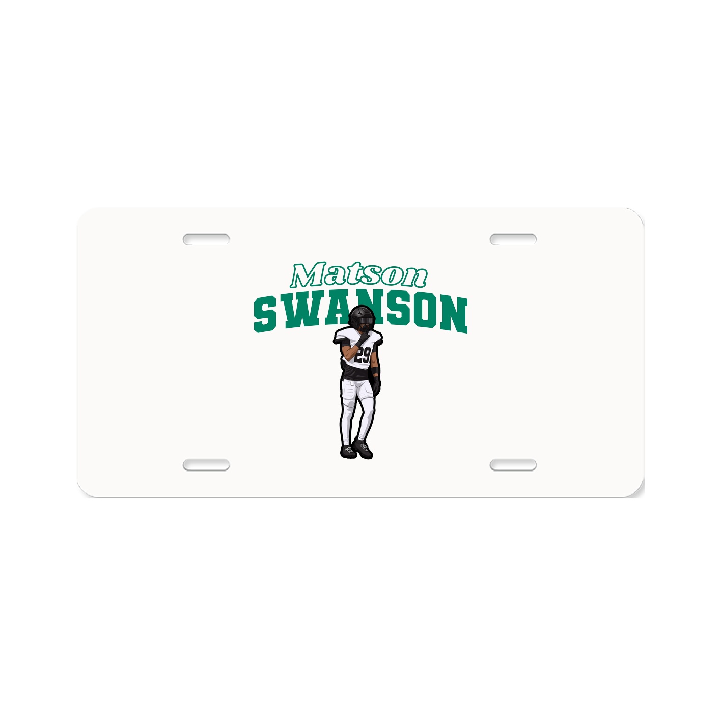 License Plate — Name Arch in Classic