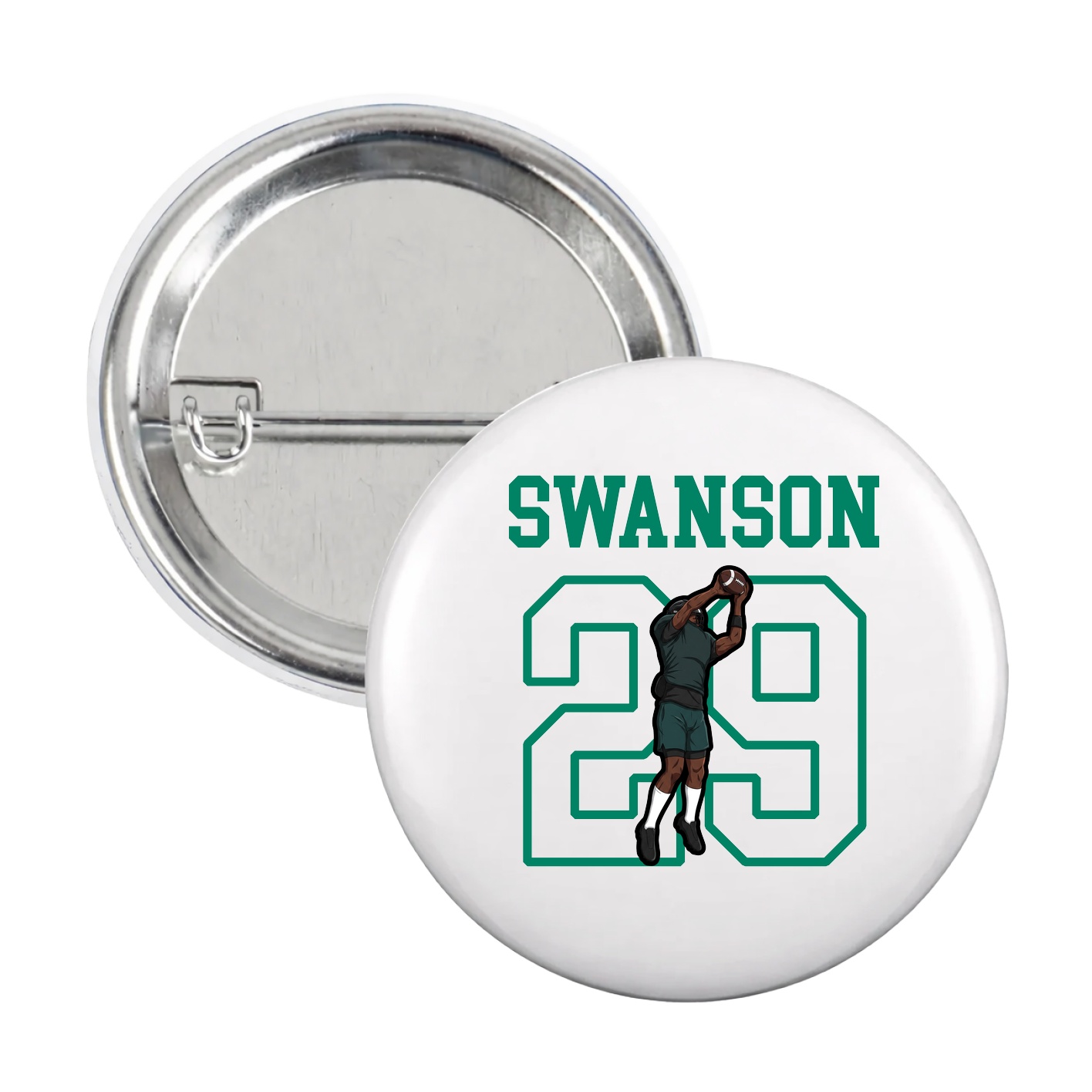 Game Day Button — Shirsey in White