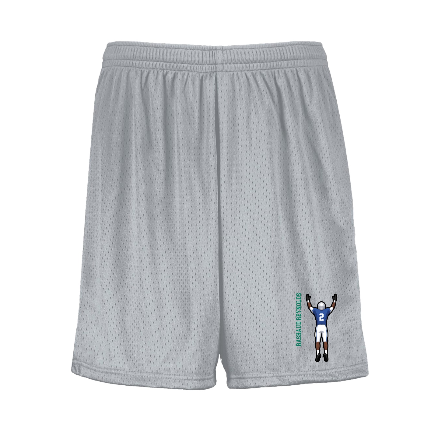 Shorts — Name Vertical in Silver