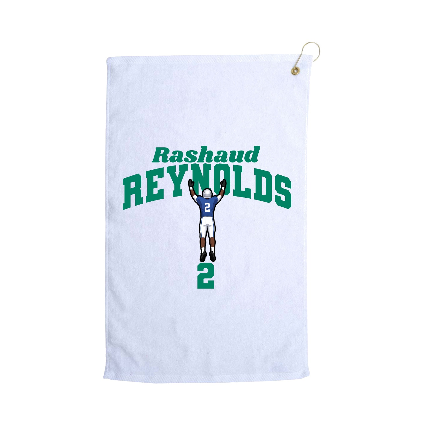 Golf Towel — Signature Arch in White