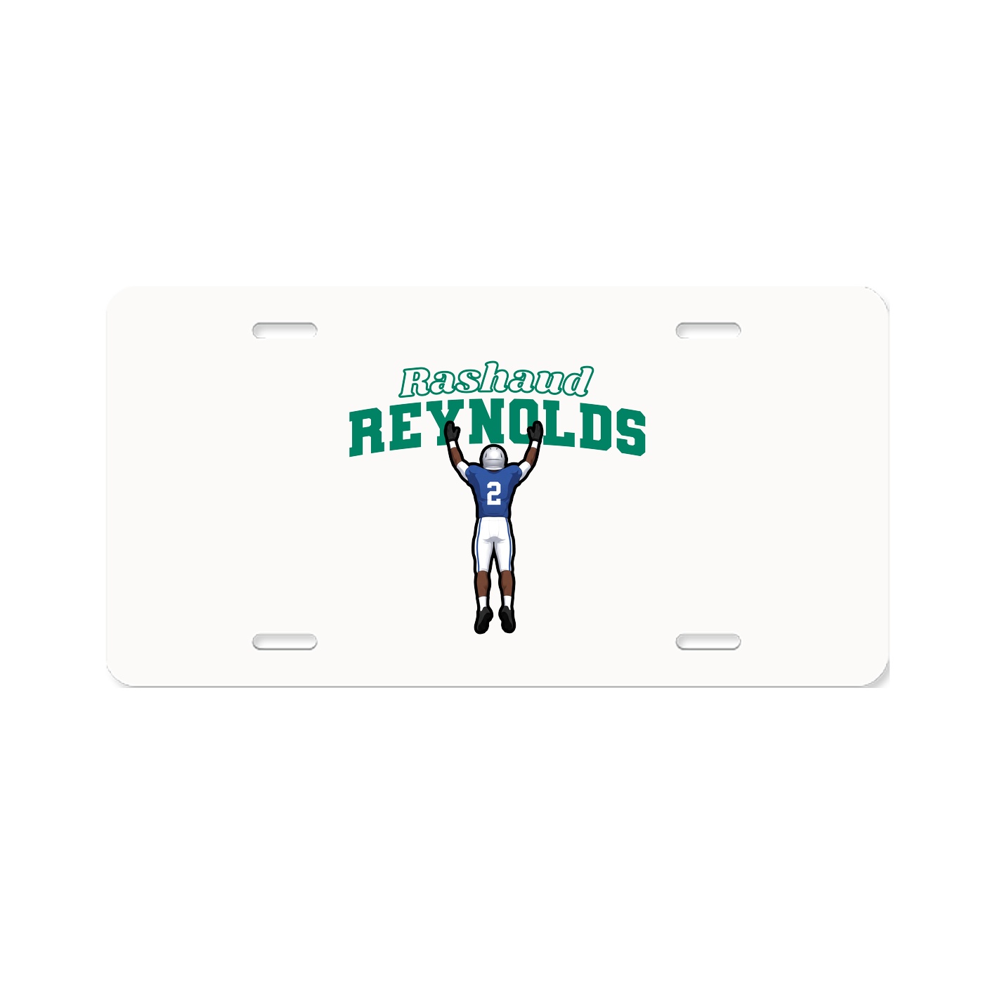 License Plate — Name Arch in Classic