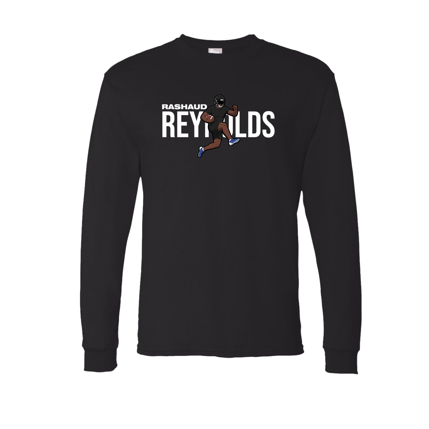 Long Sleeve Tee — Player Name in Black