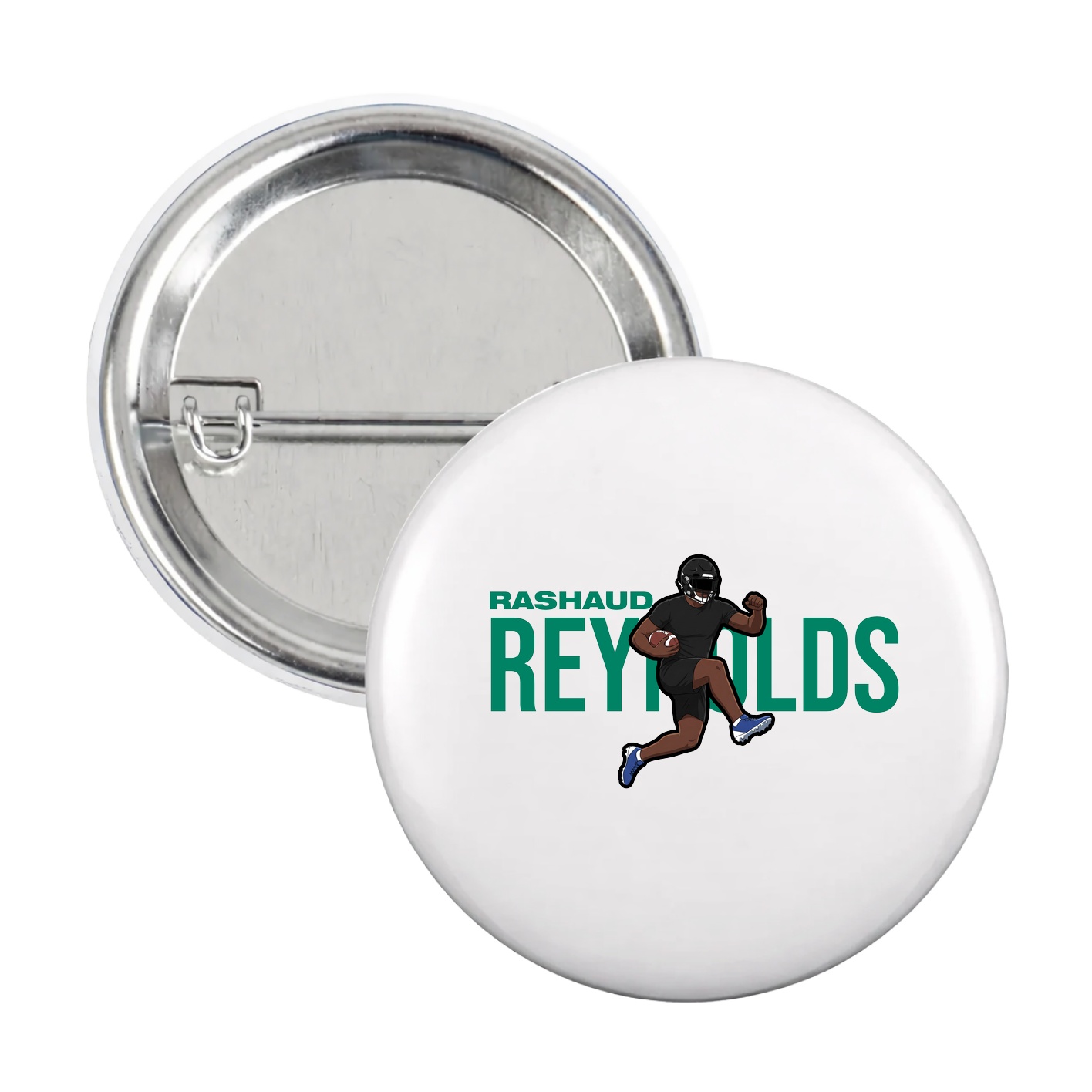 Game Day Button — Player Name in White