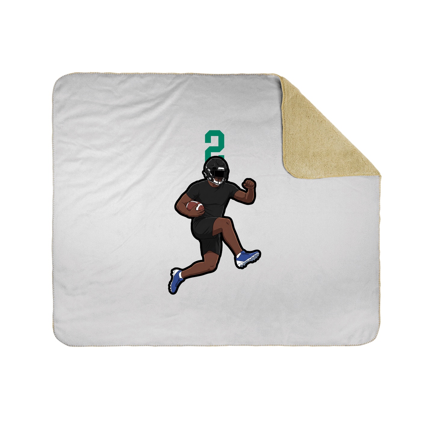 Throw Blanket — Number Top in White
